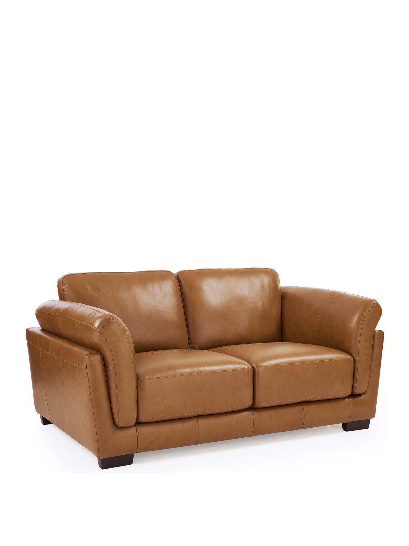 Image 3 of 7 of The Very Collection Morena 2 Seater Standard Back Leather Sofa