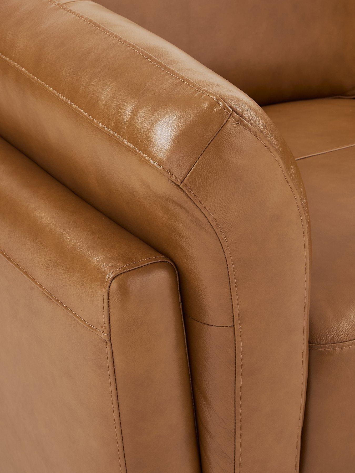 Image 5 of 7 of The Very Collection Morena 2 Seater Standard Back Leather Sofa