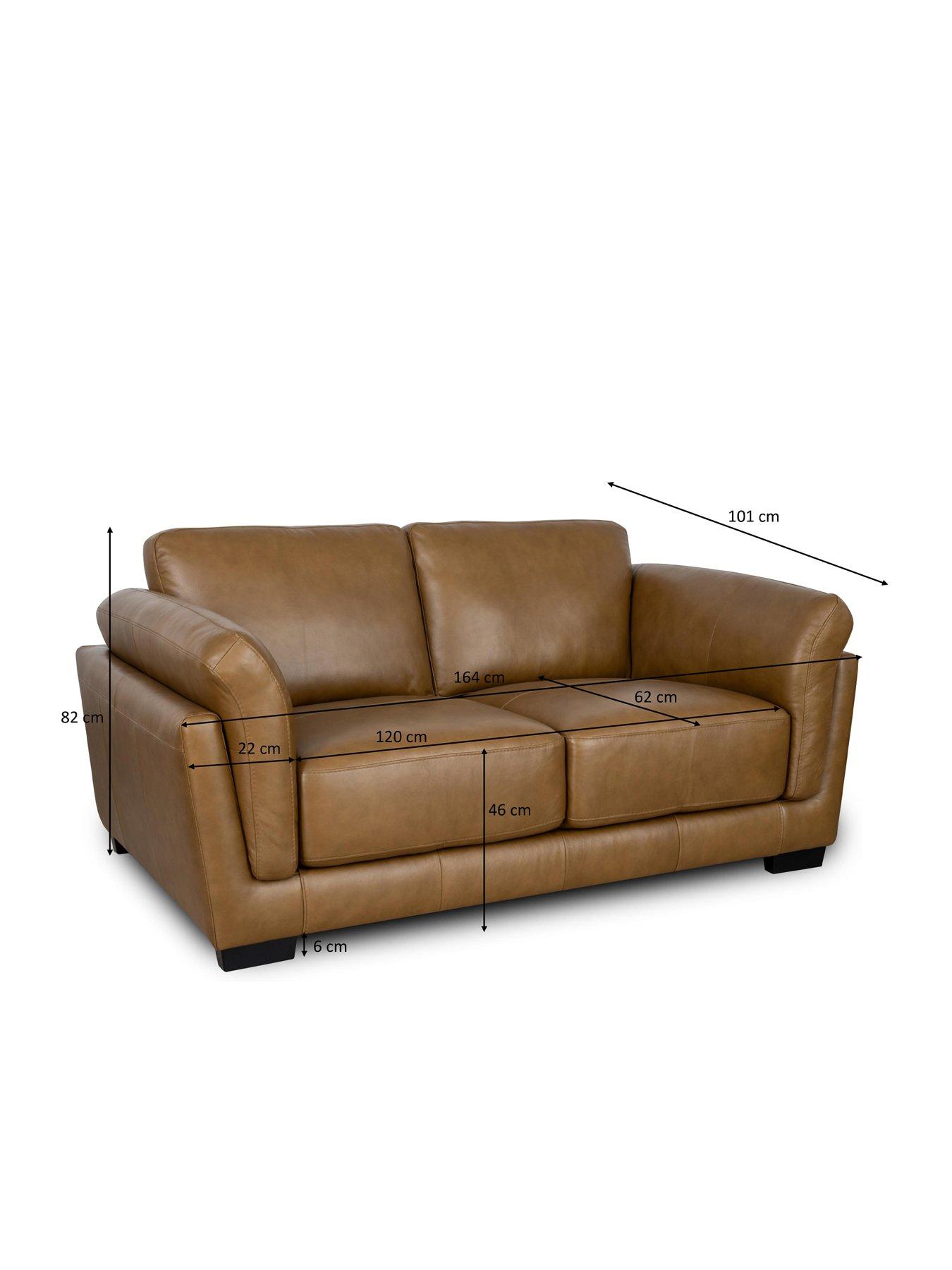 Image 7 of 7 of The Very Collection Morena 2 Seater Standard Back Leather Sofa