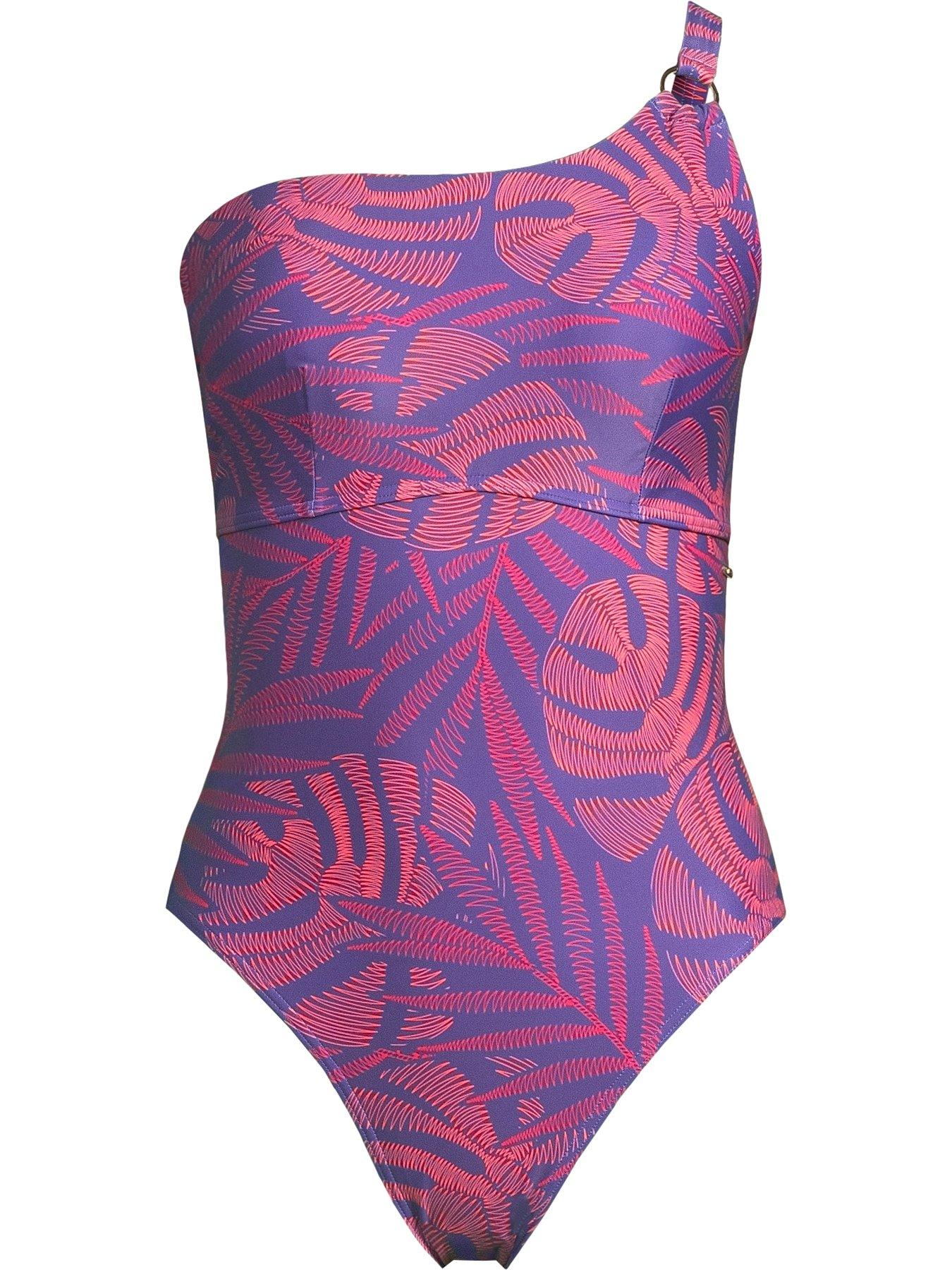 Image 5 of 5 of Speedo Womens Shaping Printed Asymmetric 1 Piece - Hapuna