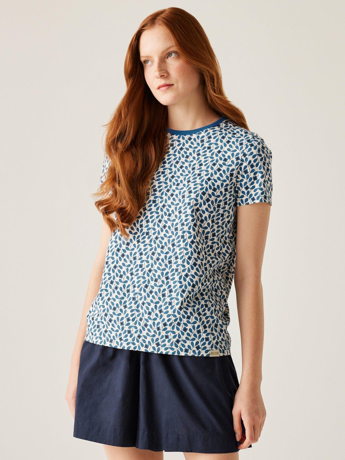 Image 1 of 6 of Regatta Womens Orla T Shirt- Blue