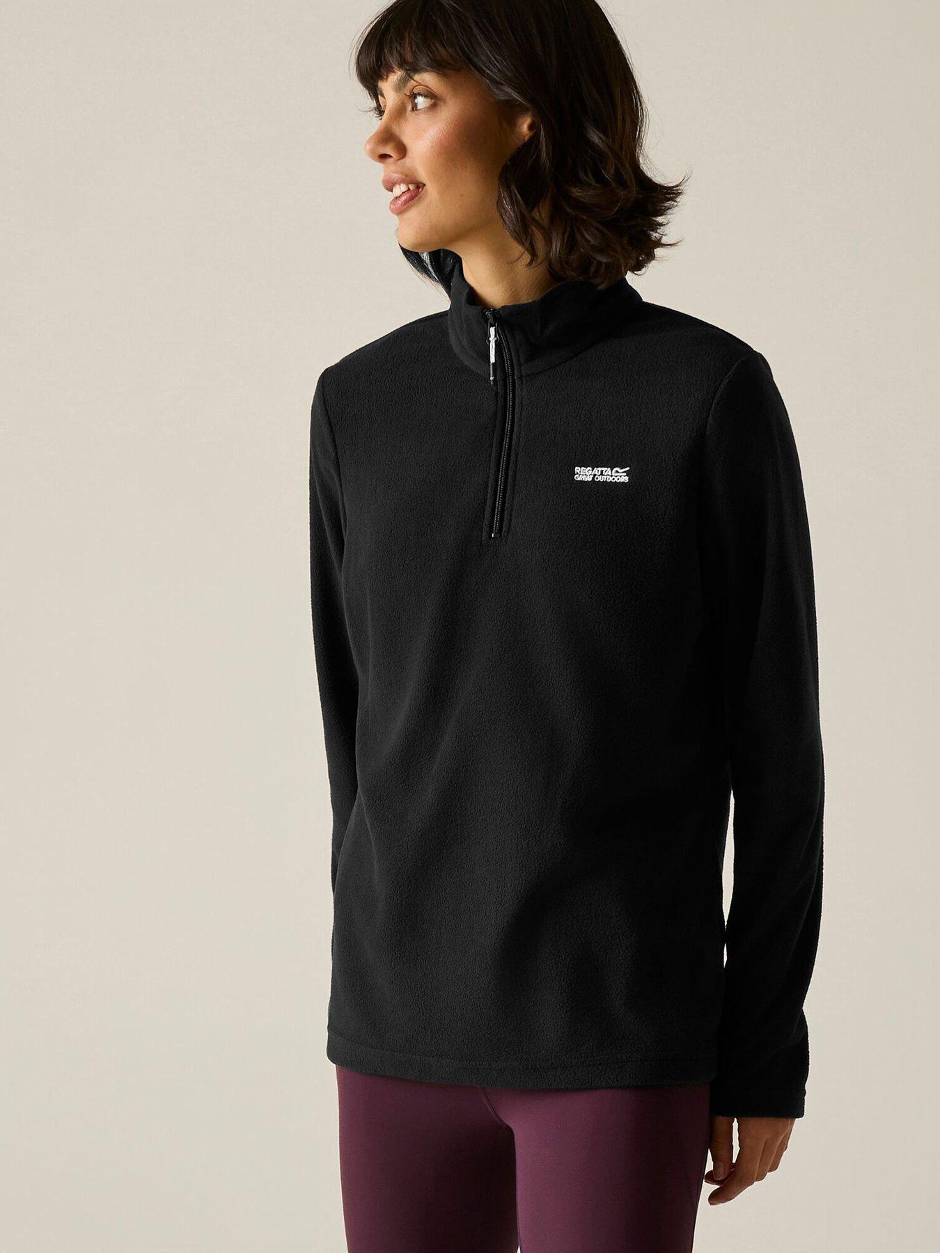 regatta-womens-sweethart-half-zip-fleece-black