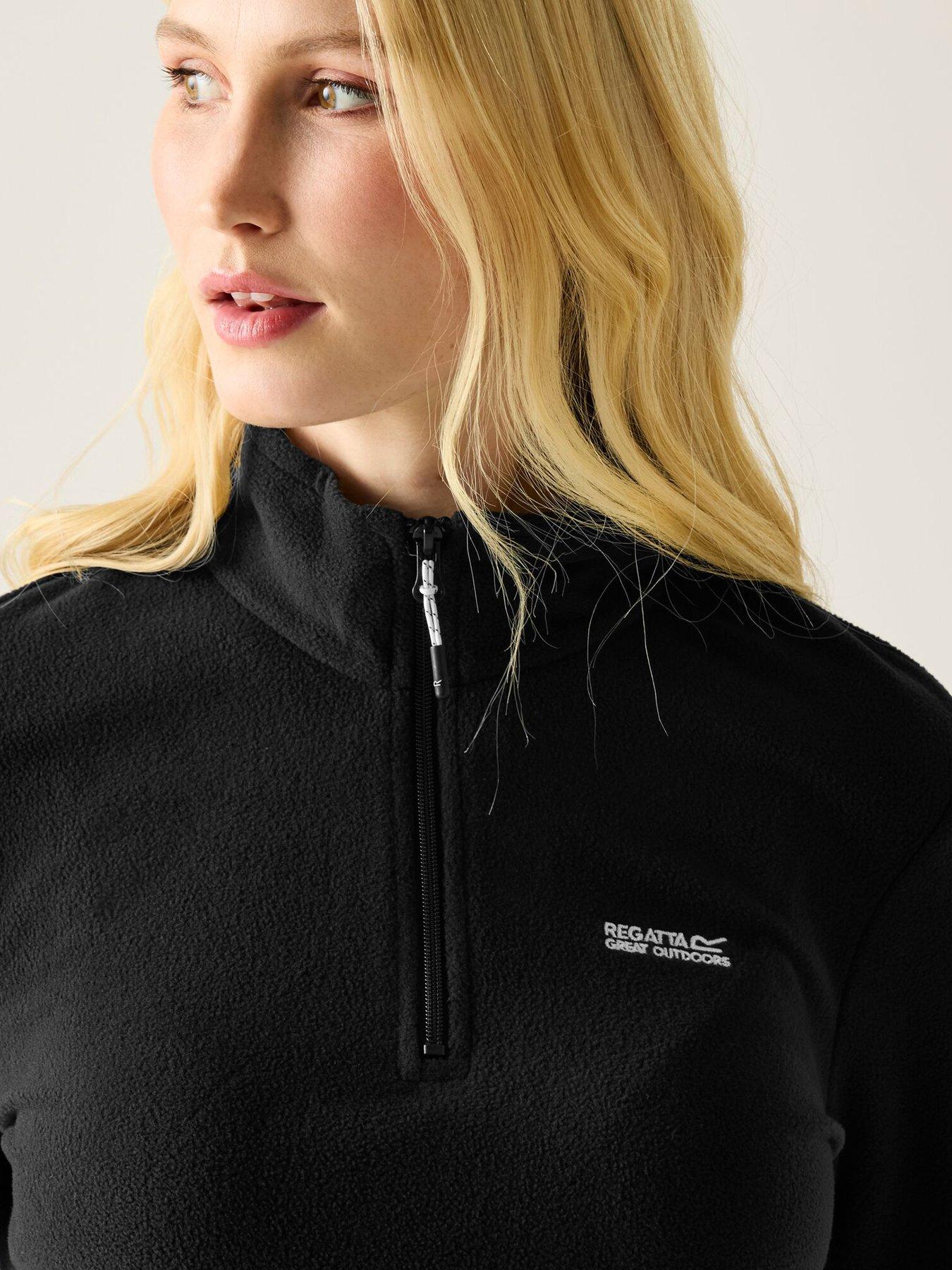 Image 3 of 7 of Regatta Womens Sweethart Half Zip Fleece - Black
