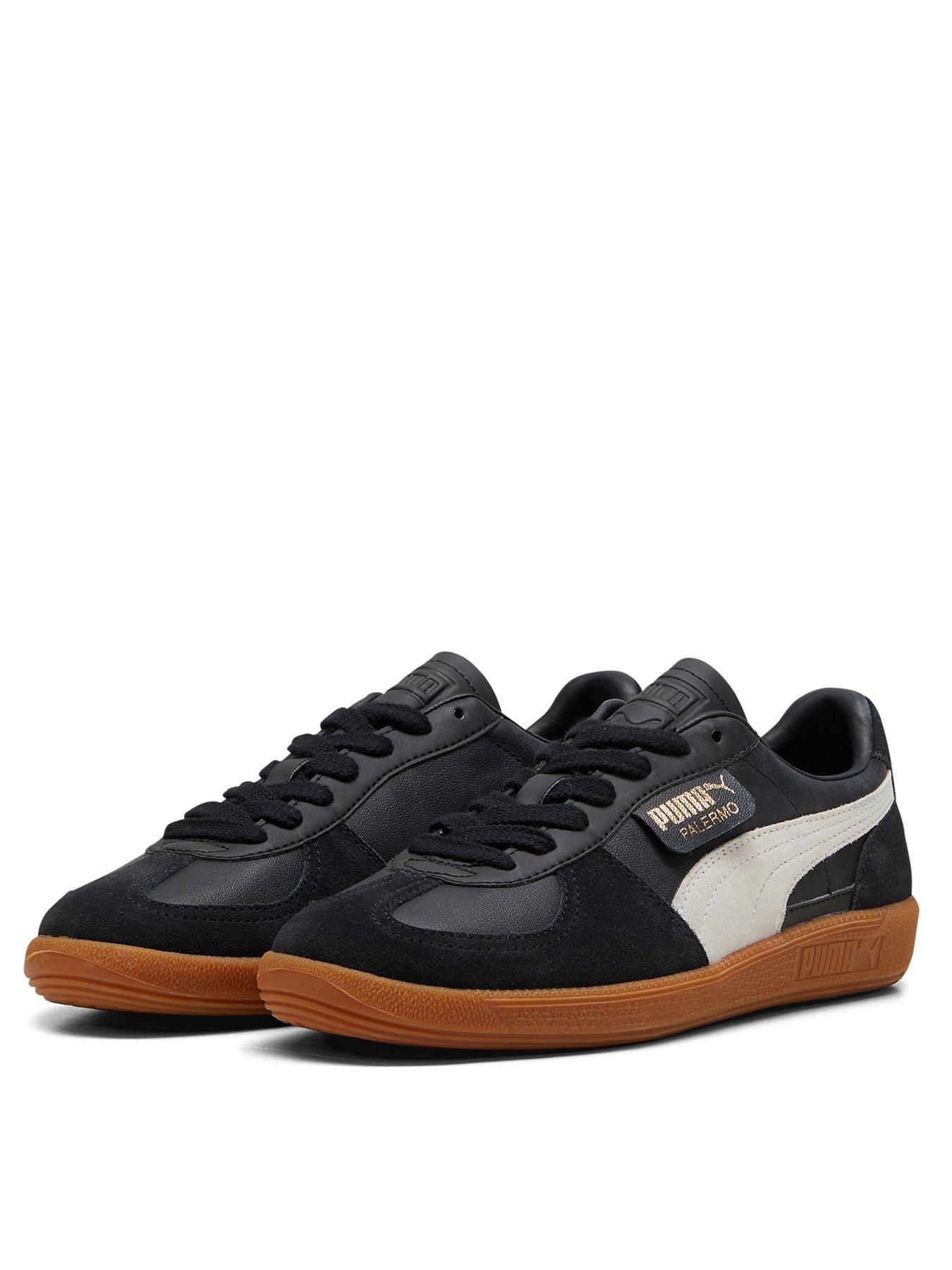 Image 2 of 7 of Puma Unisex Palermo Leather Trainers - Black