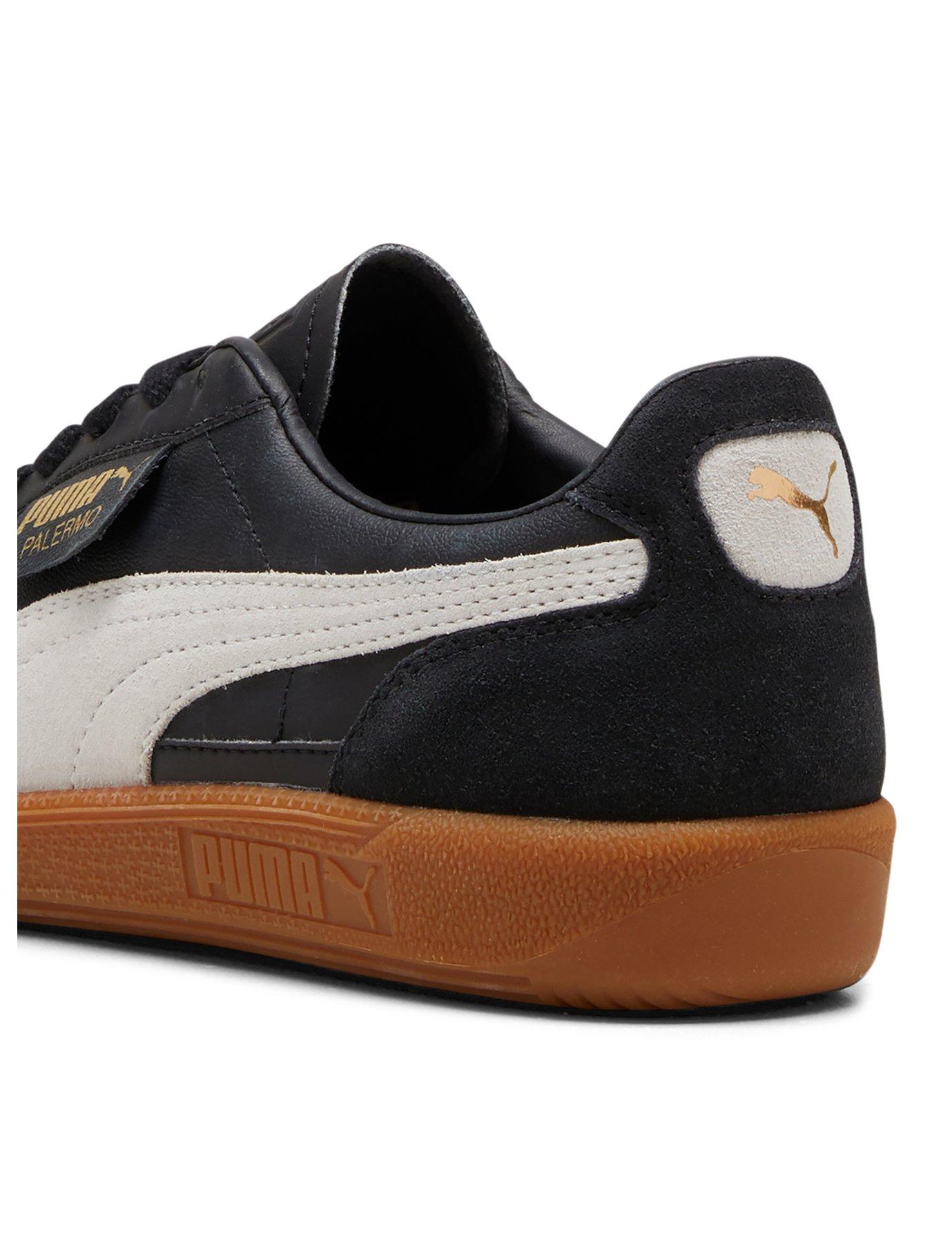 Image 3 of 7 of Puma Unisex Palermo Leather Trainers - Black