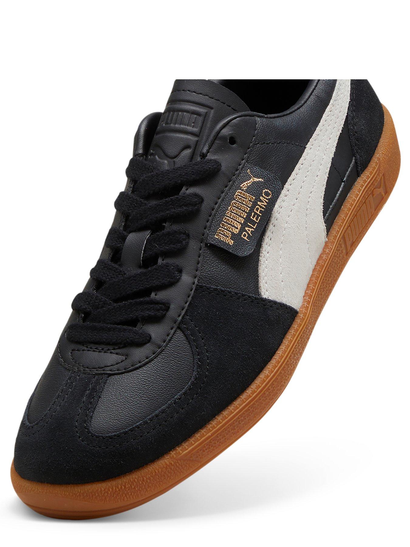 Image 4 of 7 of Puma Unisex Palermo Leather Trainers - Black