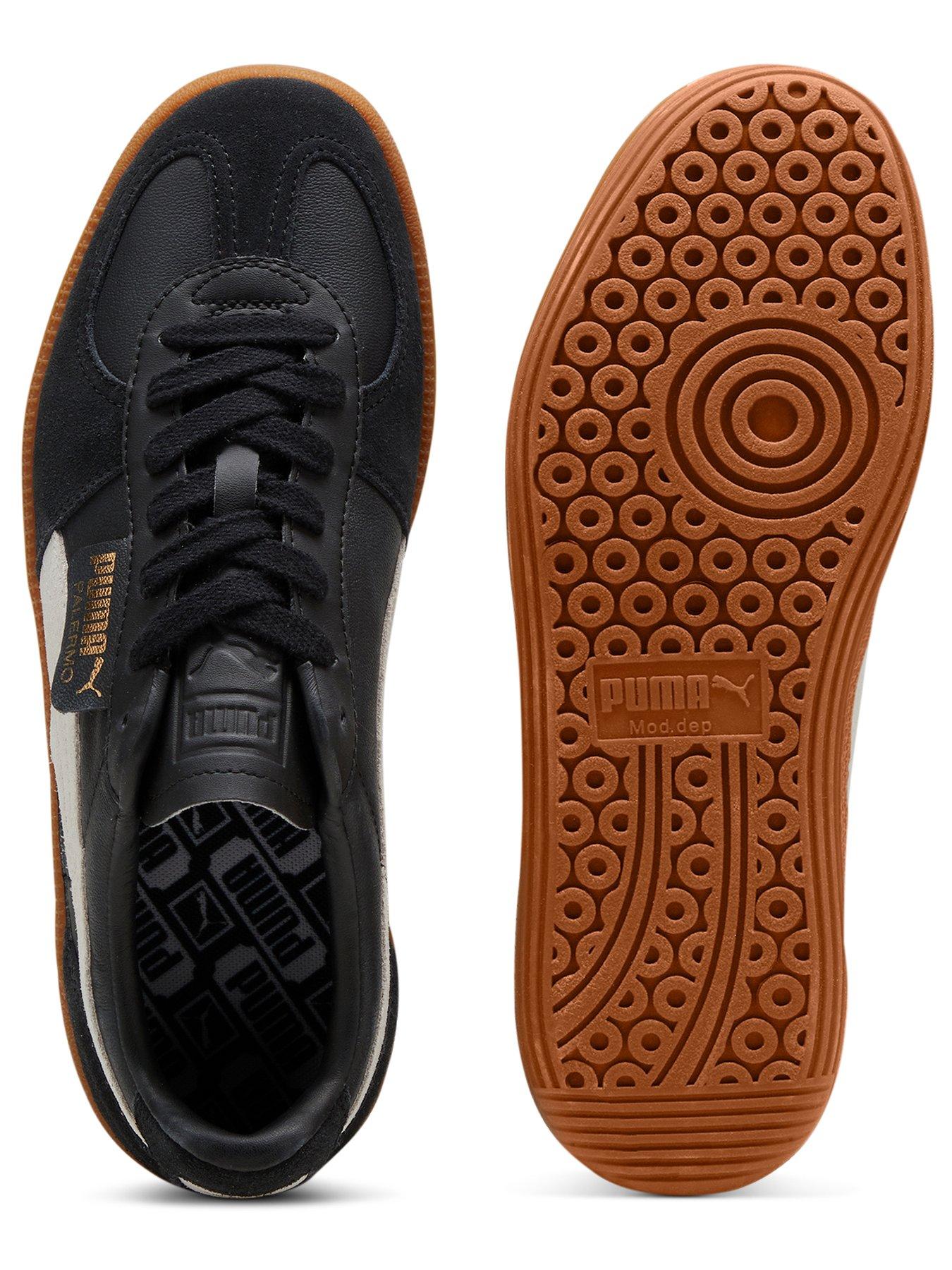 Image 5 of 7 of Puma Unisex Palermo Leather Trainers - Black