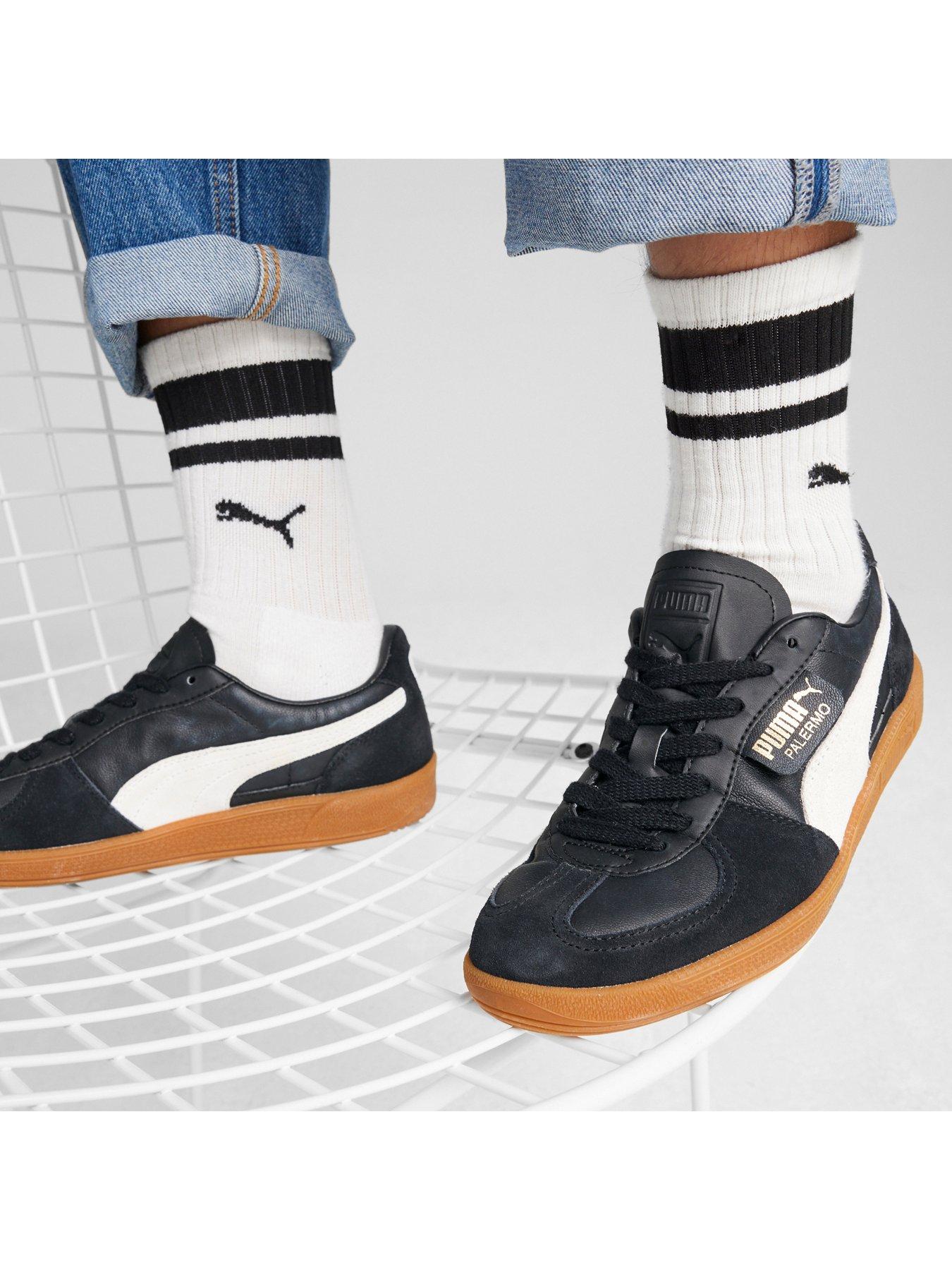 Image 7 of 7 of Puma Unisex Palermo Leather Trainers - Black