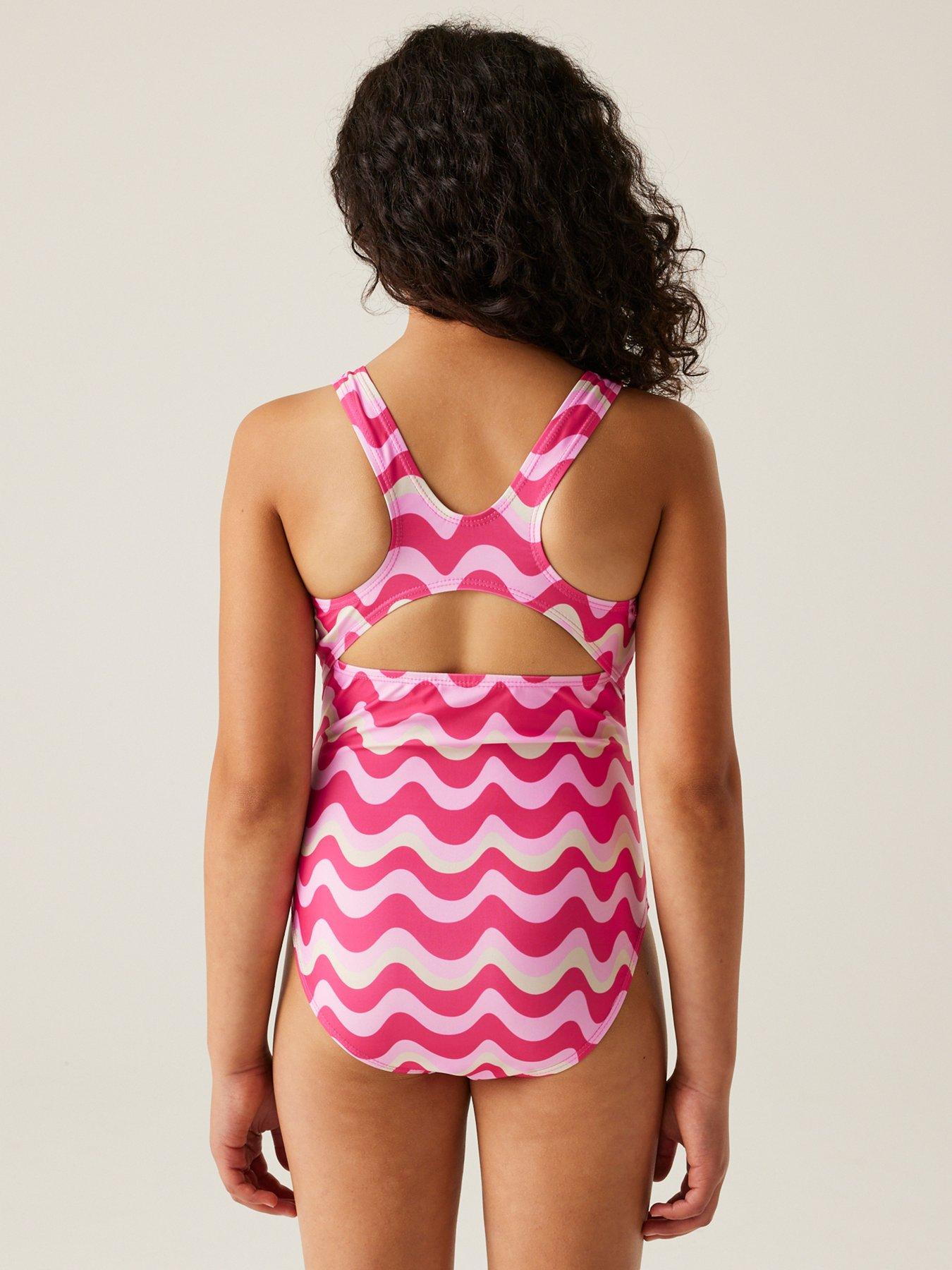Image 2 of 6 of Regatta Katrisse Kids Swimming Costume - Pink