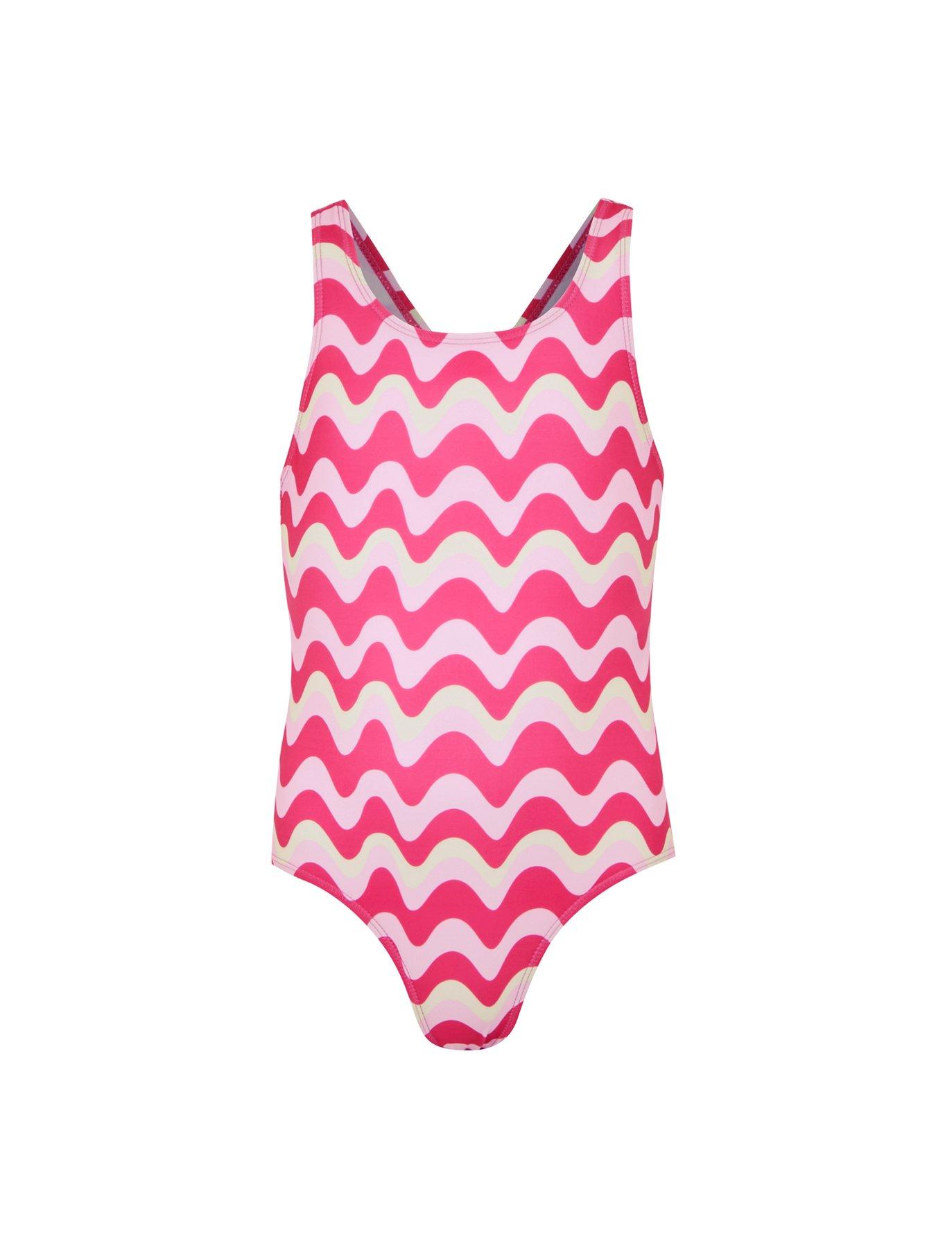 Image 5 of 6 of Regatta Katrisse Kids Swimming Costume - Pink