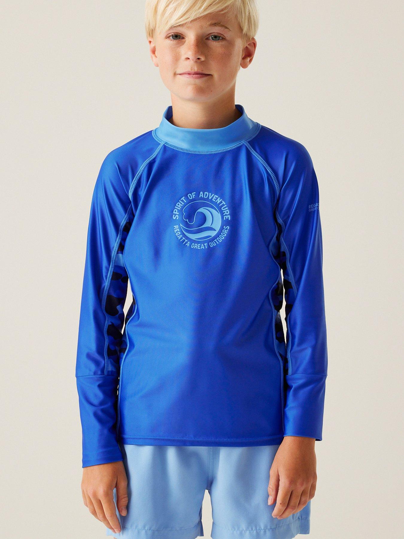 Image 1 of 6 of Regatta Hokuii Kids Rash Suit-blue