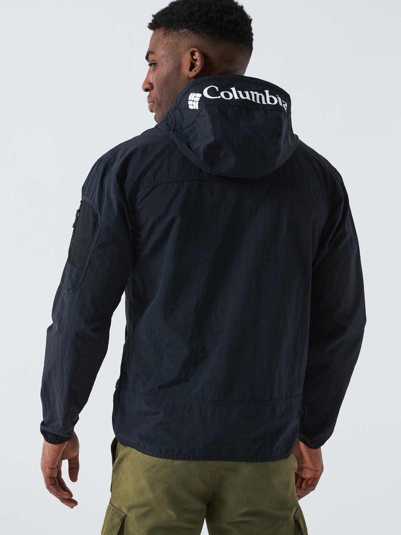 columbia-mens-challenger-windbreaker-anorak-blackstillFront