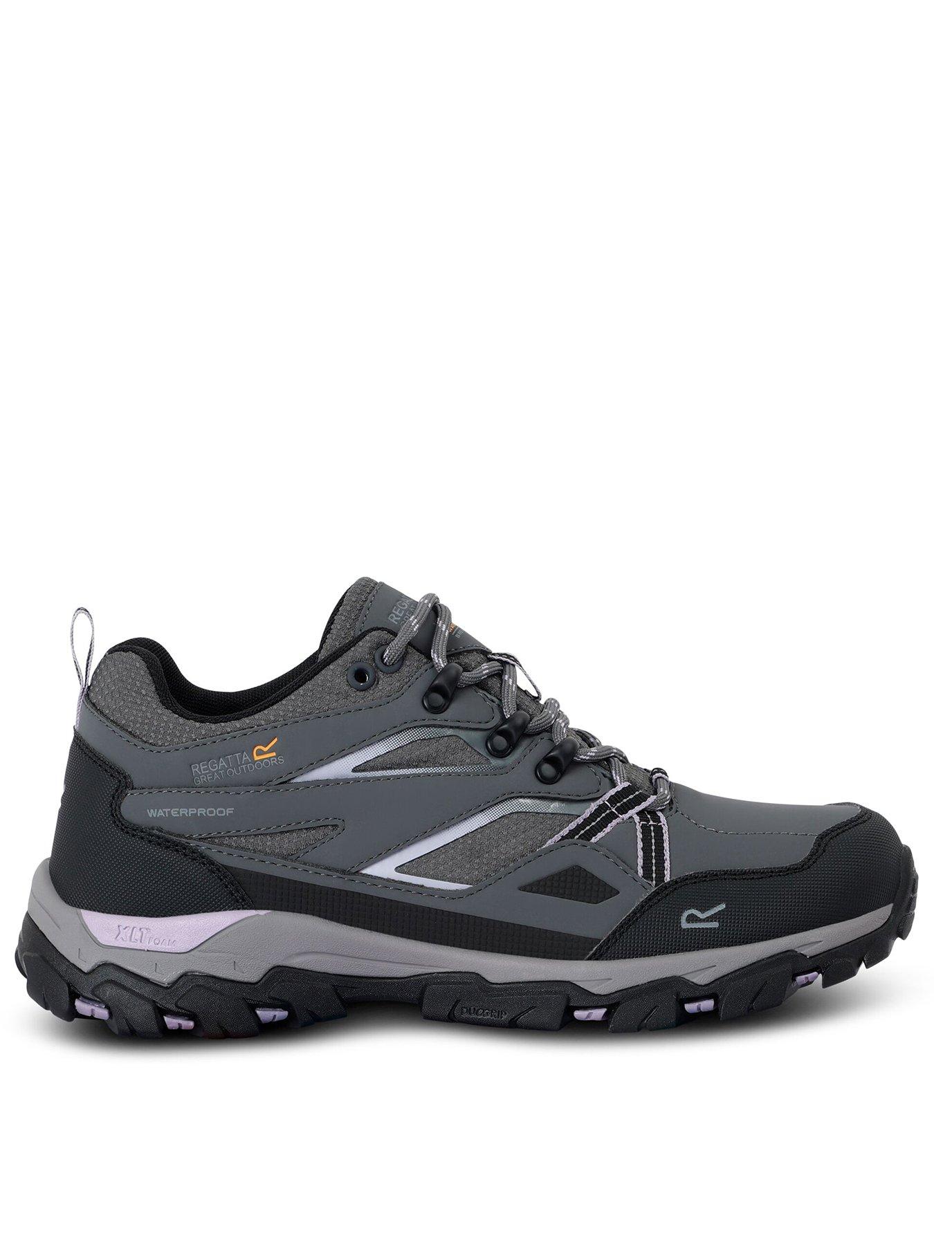 Regatta Womens Lady Holcombe 3 Low Waterproof Walking Shoe - Grey