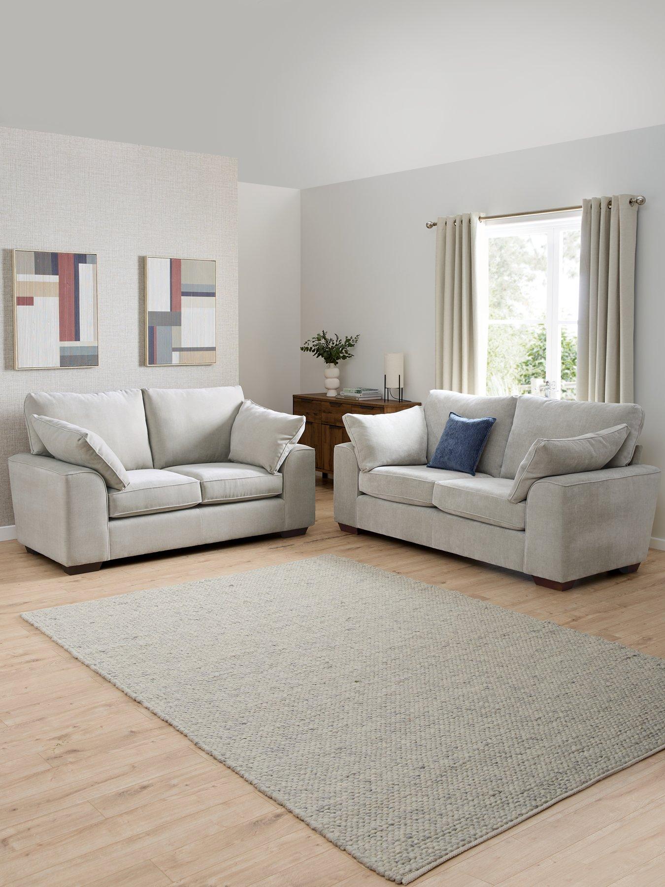 Very Home Ascot 3 + 2 Seater Fabric Sofa Set (Buy  &  SAVE!) - Made to order in the UK