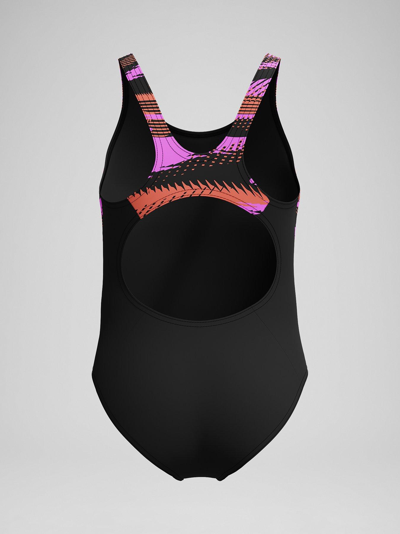 Image 2 of 4 of Speedo Girls Hyperboom Splice Muscleback - Black/pink