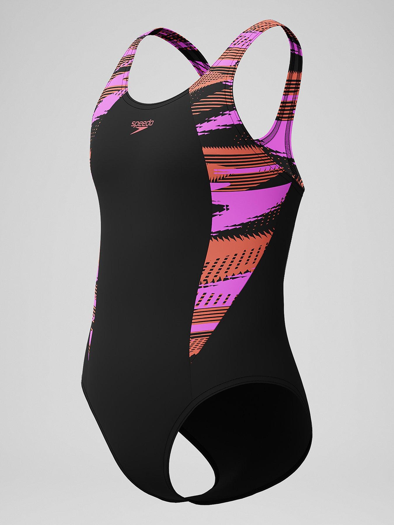 Image 3 of 4 of Speedo Girls Hyperboom Splice Muscleback - Black/pink
