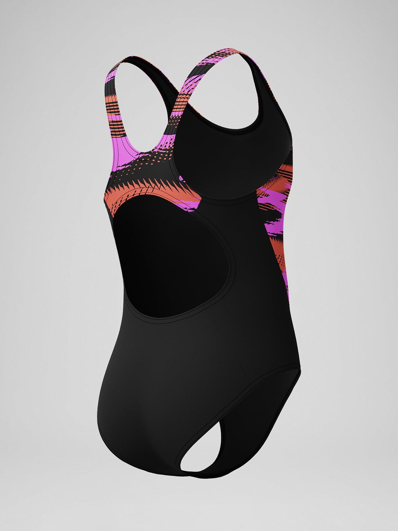 Image 4 of 4 of Speedo Girls Hyperboom Splice Muscleback - Black/pink