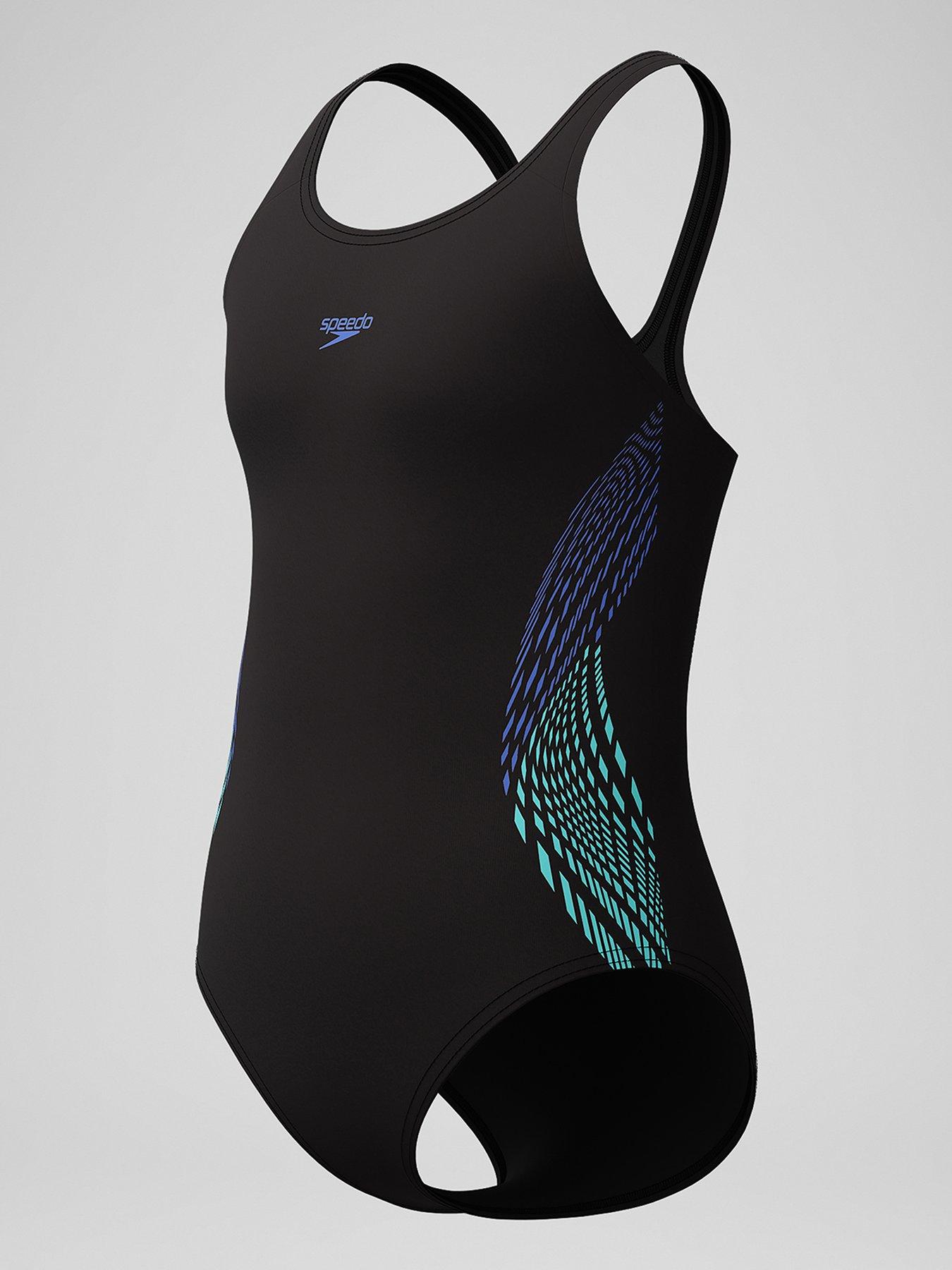 Image 3 of 5 of Speedo Girls Placmement Muscleback - Cobalt Pop