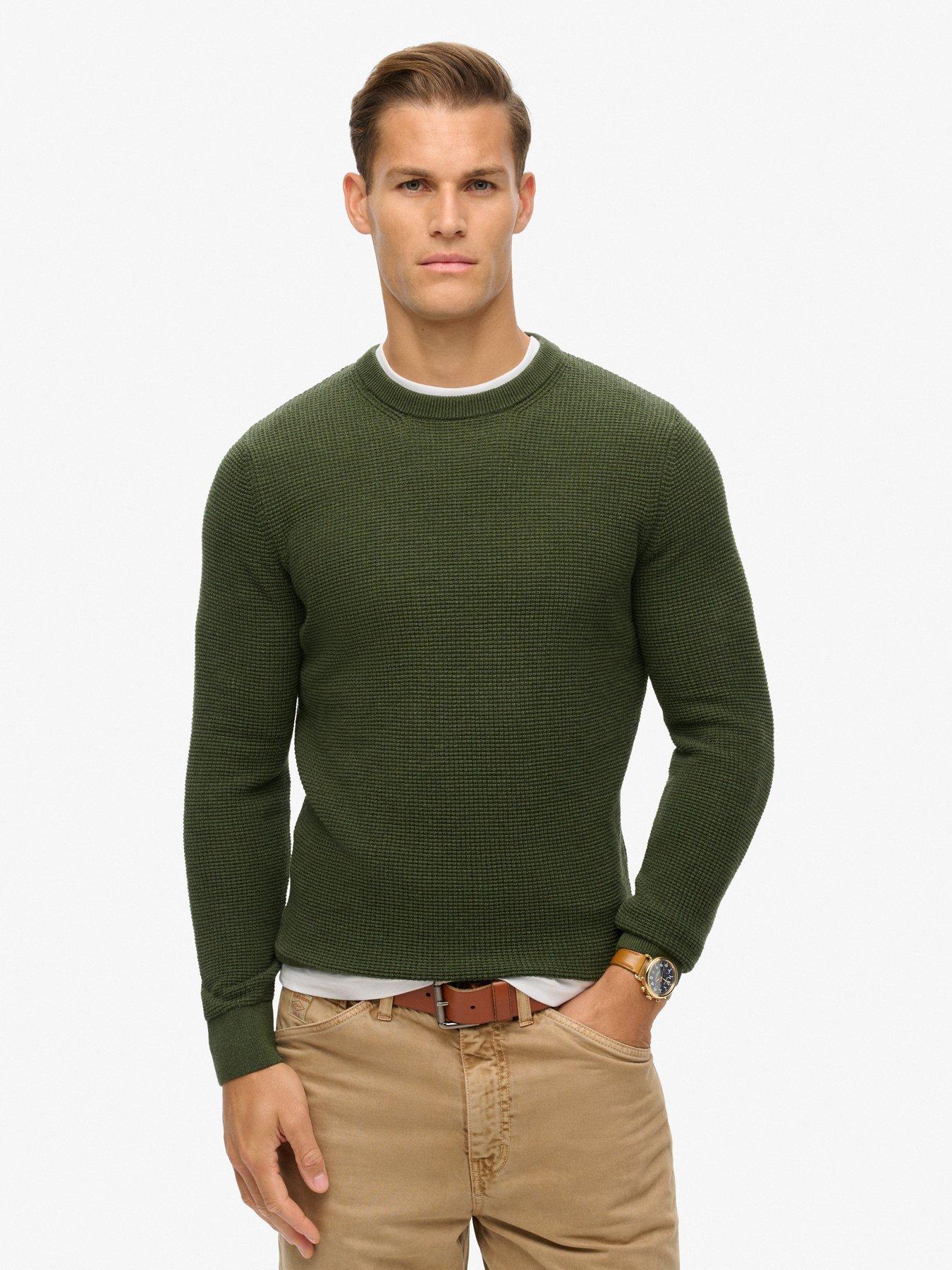 superdry-textured-crew-knitted-jumper-dark-green