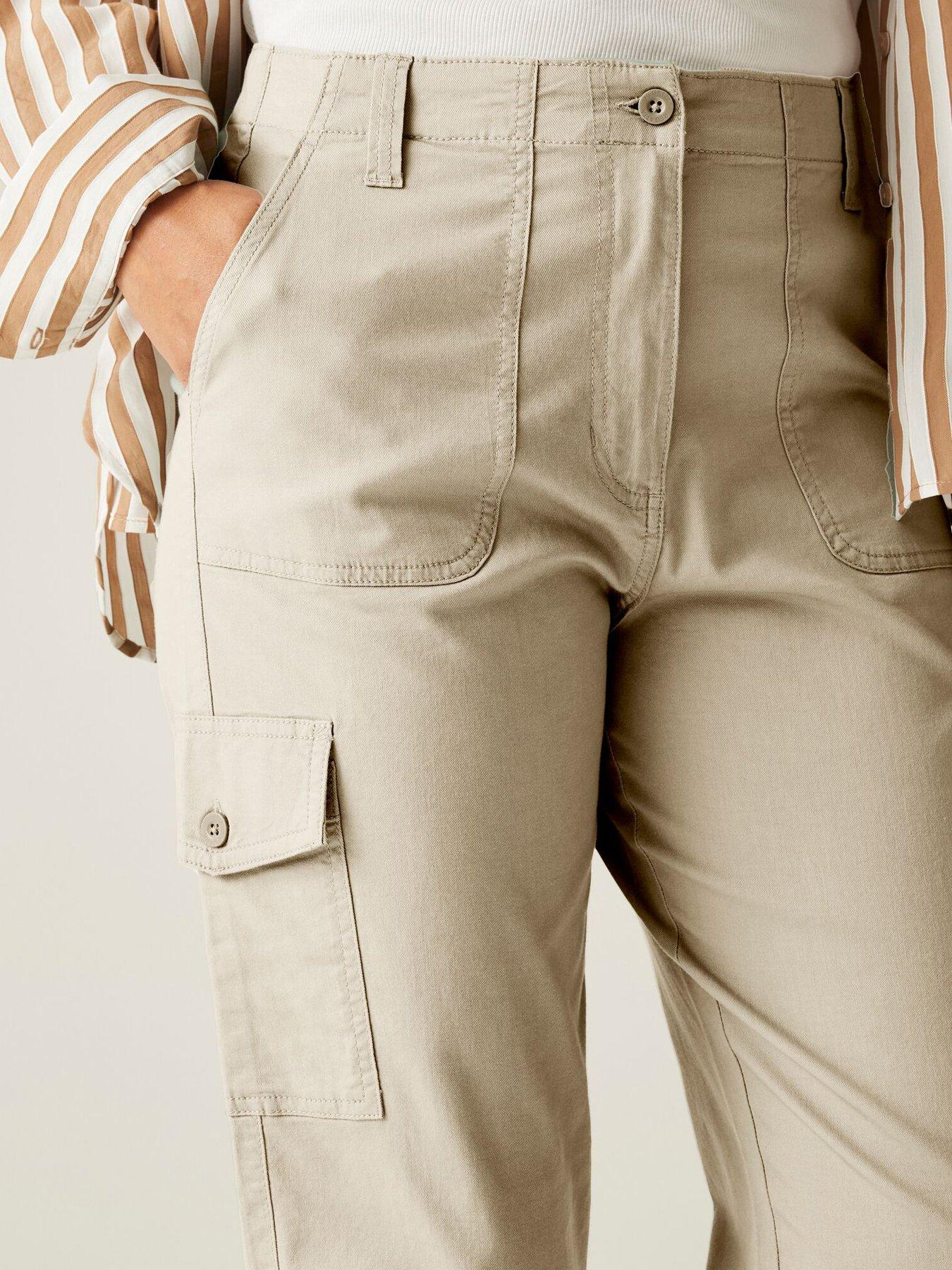 regatta-womens-shorebella-cargo-capri-trousers--beigeback