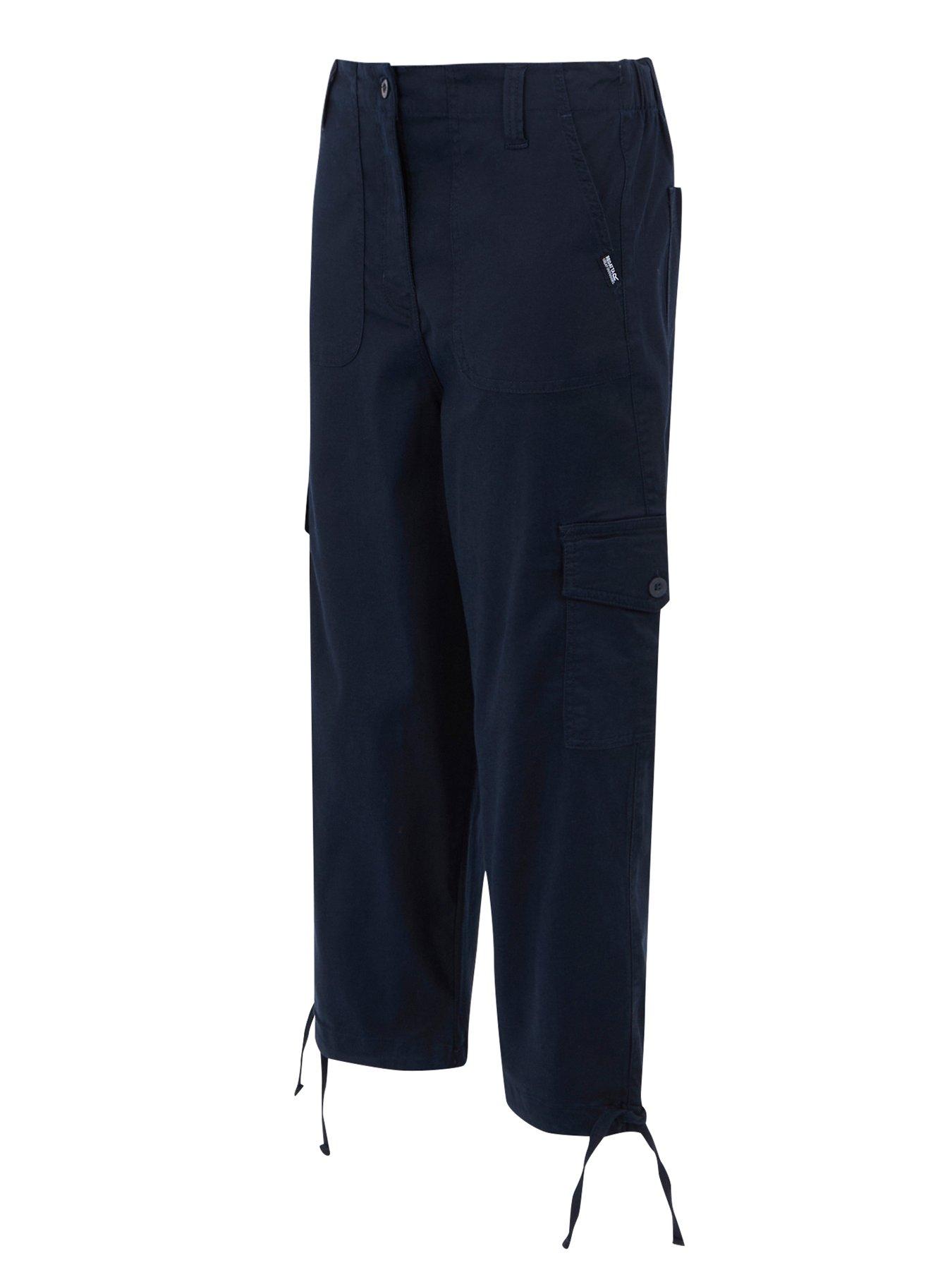 Image 6 of 6 of Regatta Womens Shorebella&nbsp;Cargo Capri Trousers- Navy