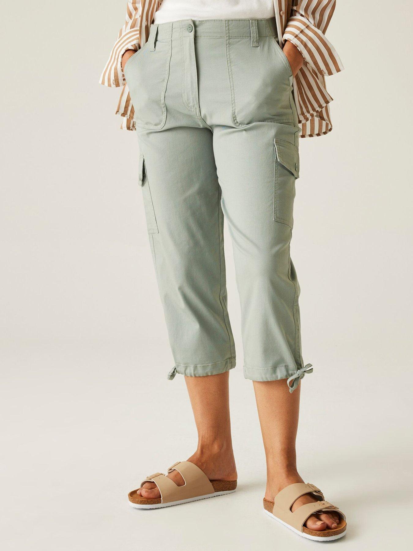 undefined Womens Shorebellacapri Cargo Capri Trousers - Green