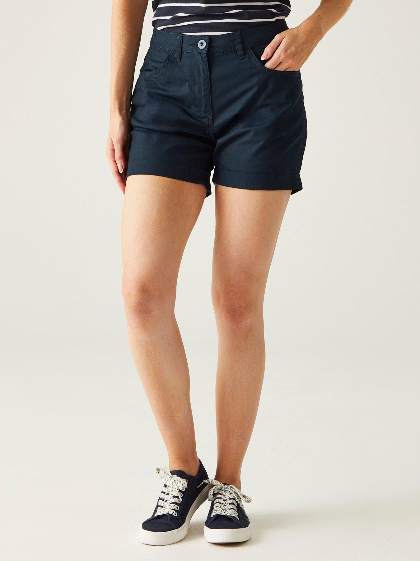Image 1 of 6 of Regatta Womens Pemma Shorts- Navy