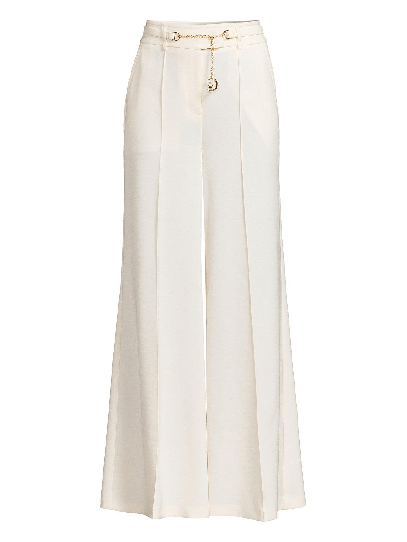 Image 5 of 5 of Michelle Keegan Tailored Shell Belt Trouser - Cream