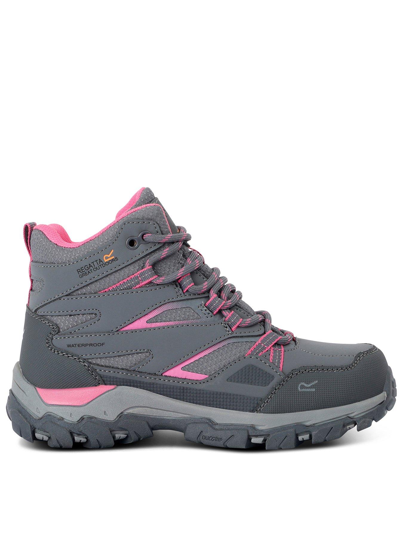 Image 1 of 7 of Regatta Kids Holcombe Junior Waterproof Walking Boot -grey