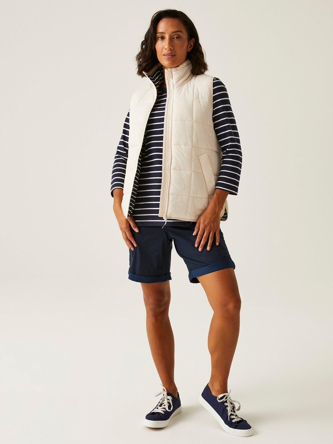 Image 3 of 6 of Regatta Womens Courcelle Ii Baffled Gilet- White