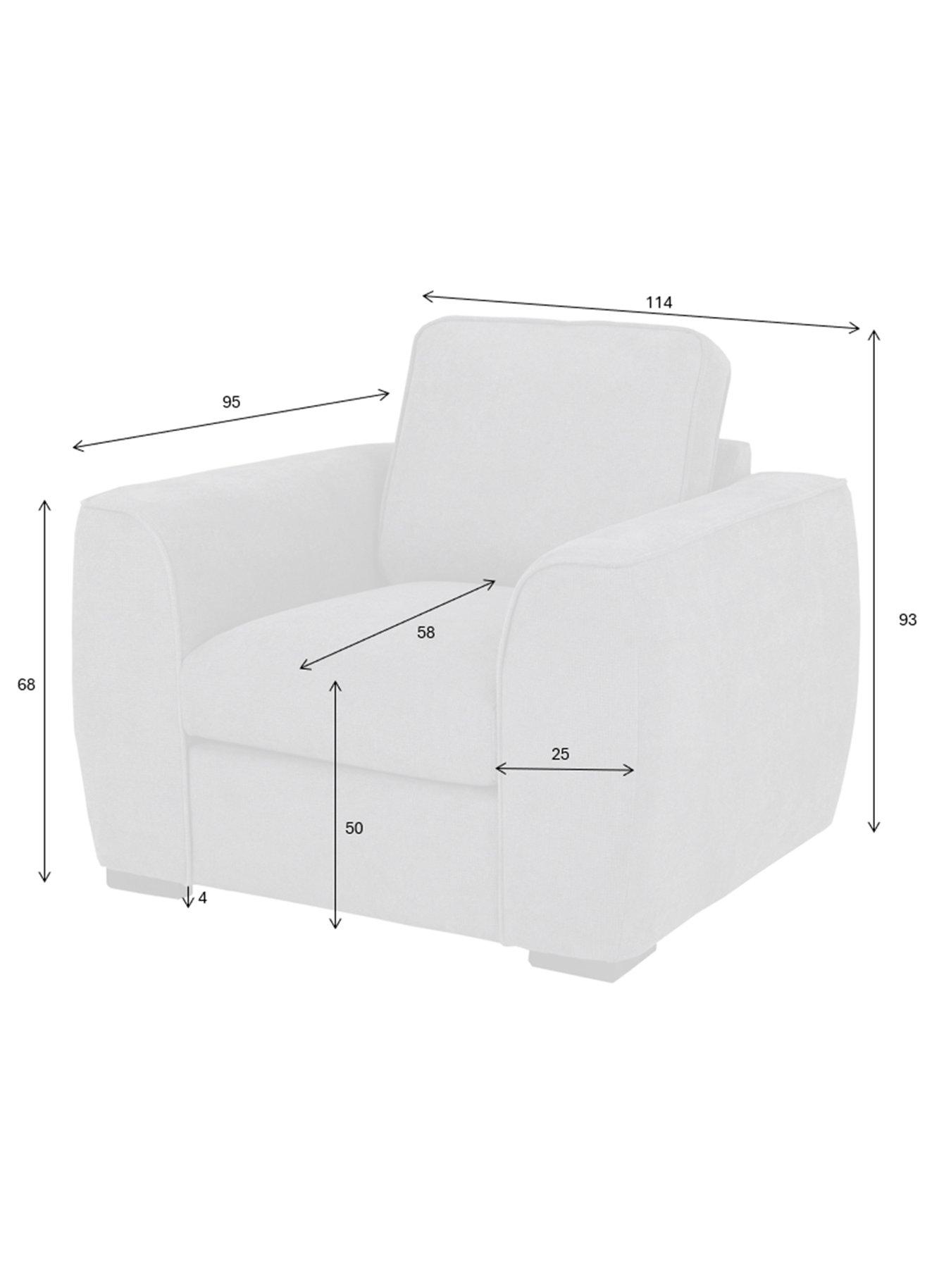 Image 6 of 7 of Very Home Seoul Standard Back Fabric Armchair &nbsp;- FSC&reg; Certified