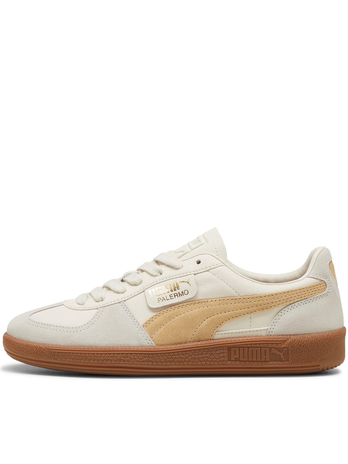 Puma Unisex Palermo Leather Trainers - Grey