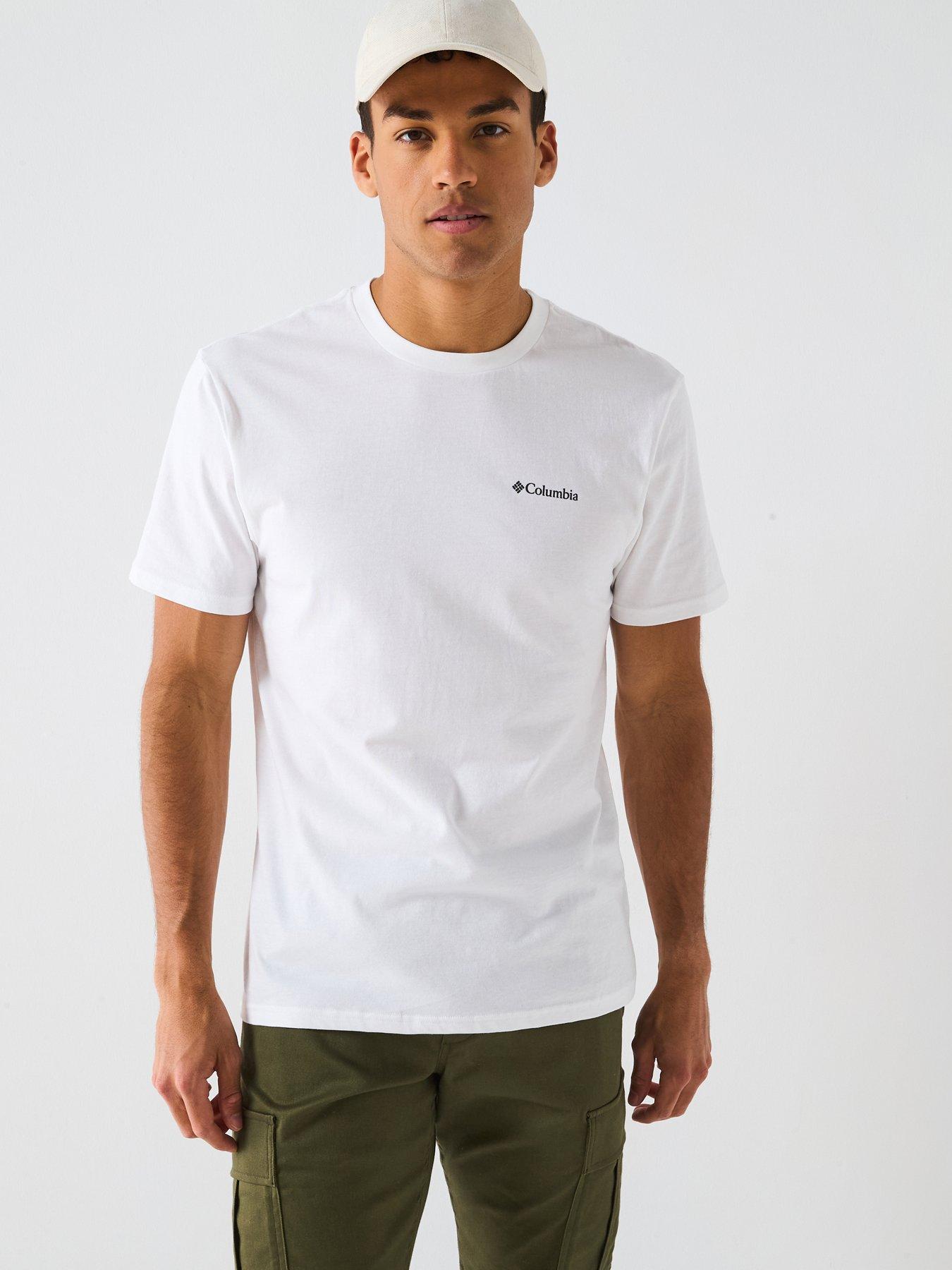 Image 1 of 4 of Columbia Men's Csc Basic Logo Short Sleeve T-Shirt - White