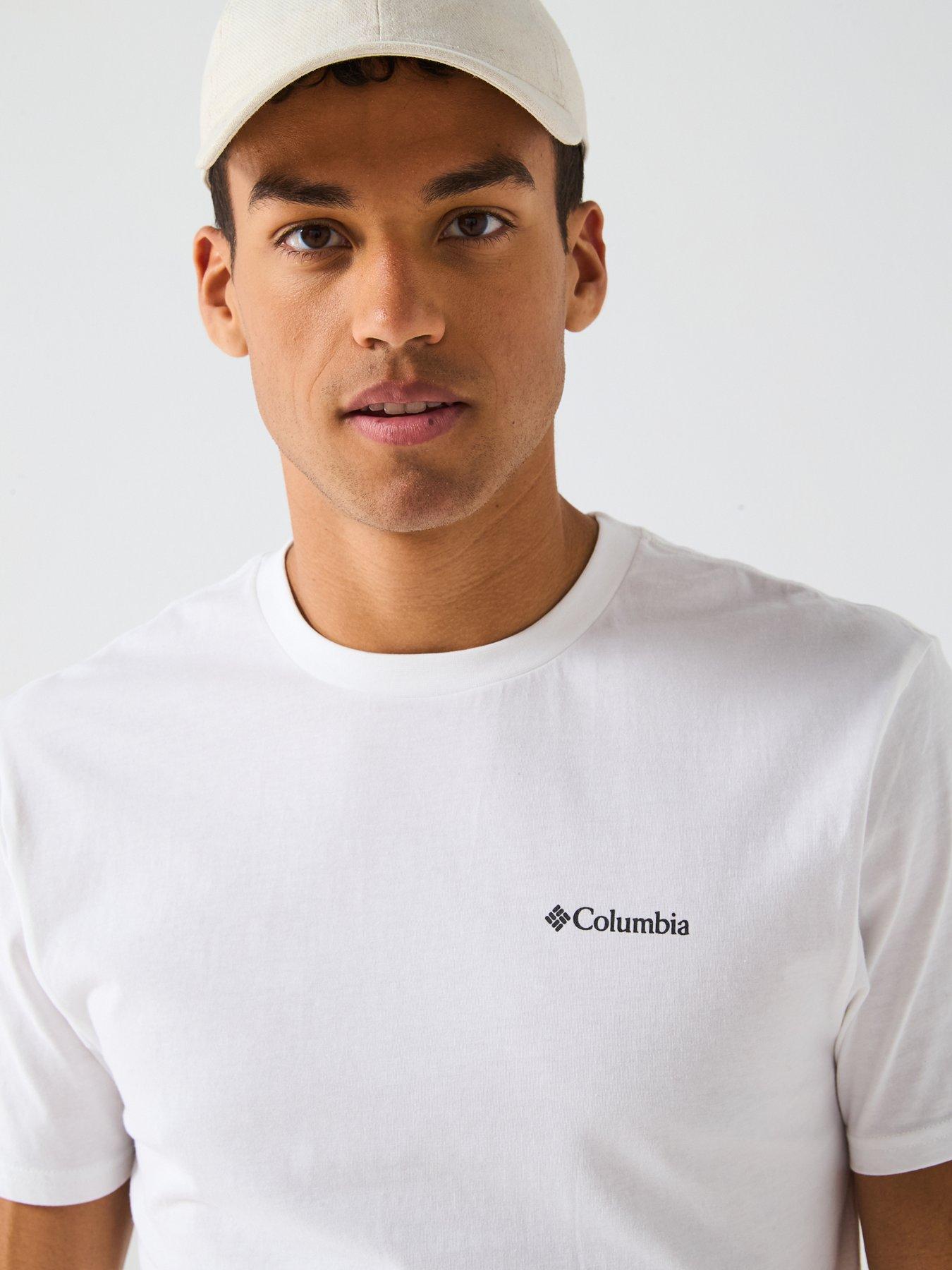 Image 4 of 4 of Columbia Men's Csc Basic Logo Short Sleeve T-Shirt - White