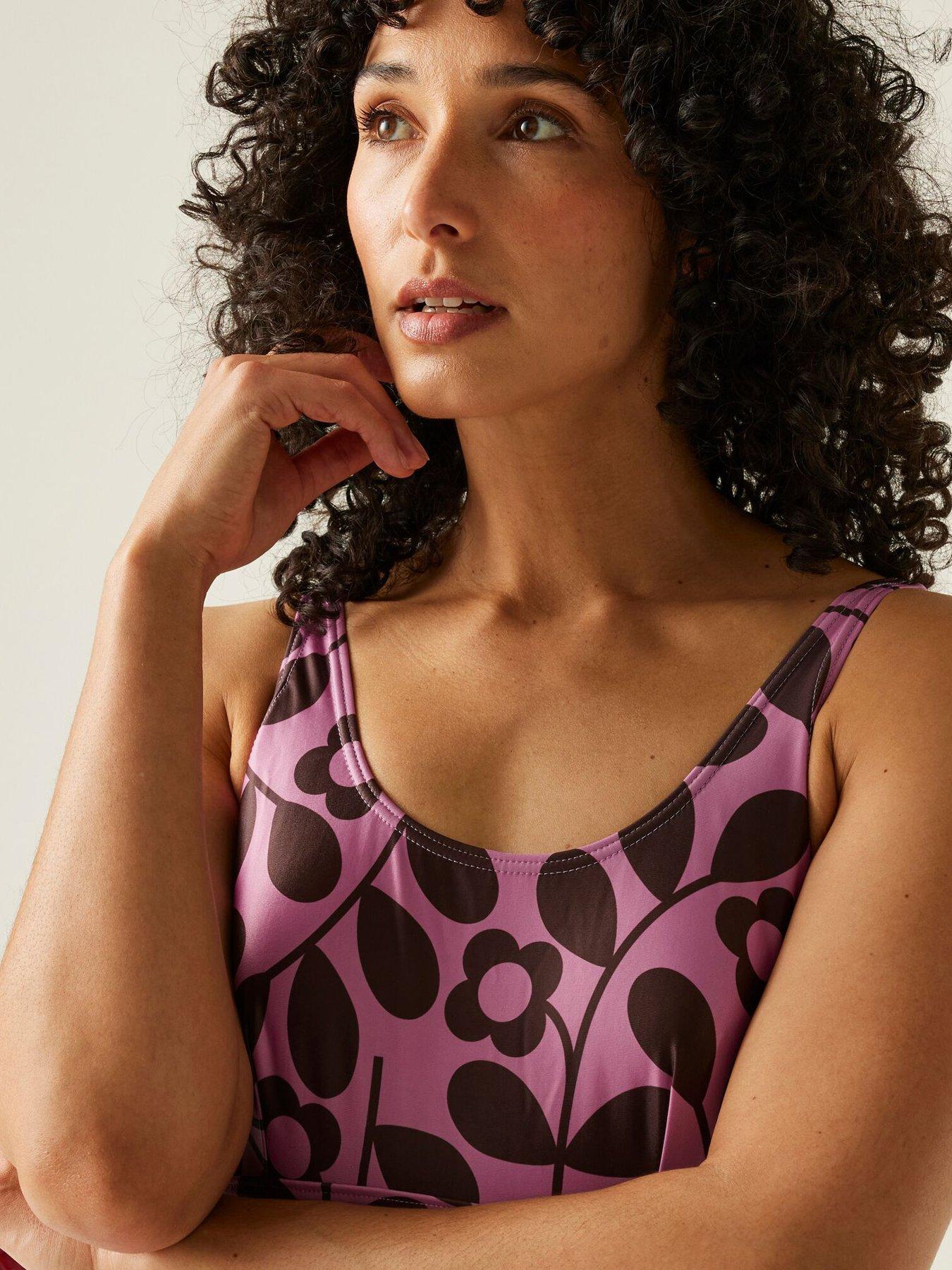 Image 5 of 6 of Regatta Womens Orla Swimming Costume- Pink