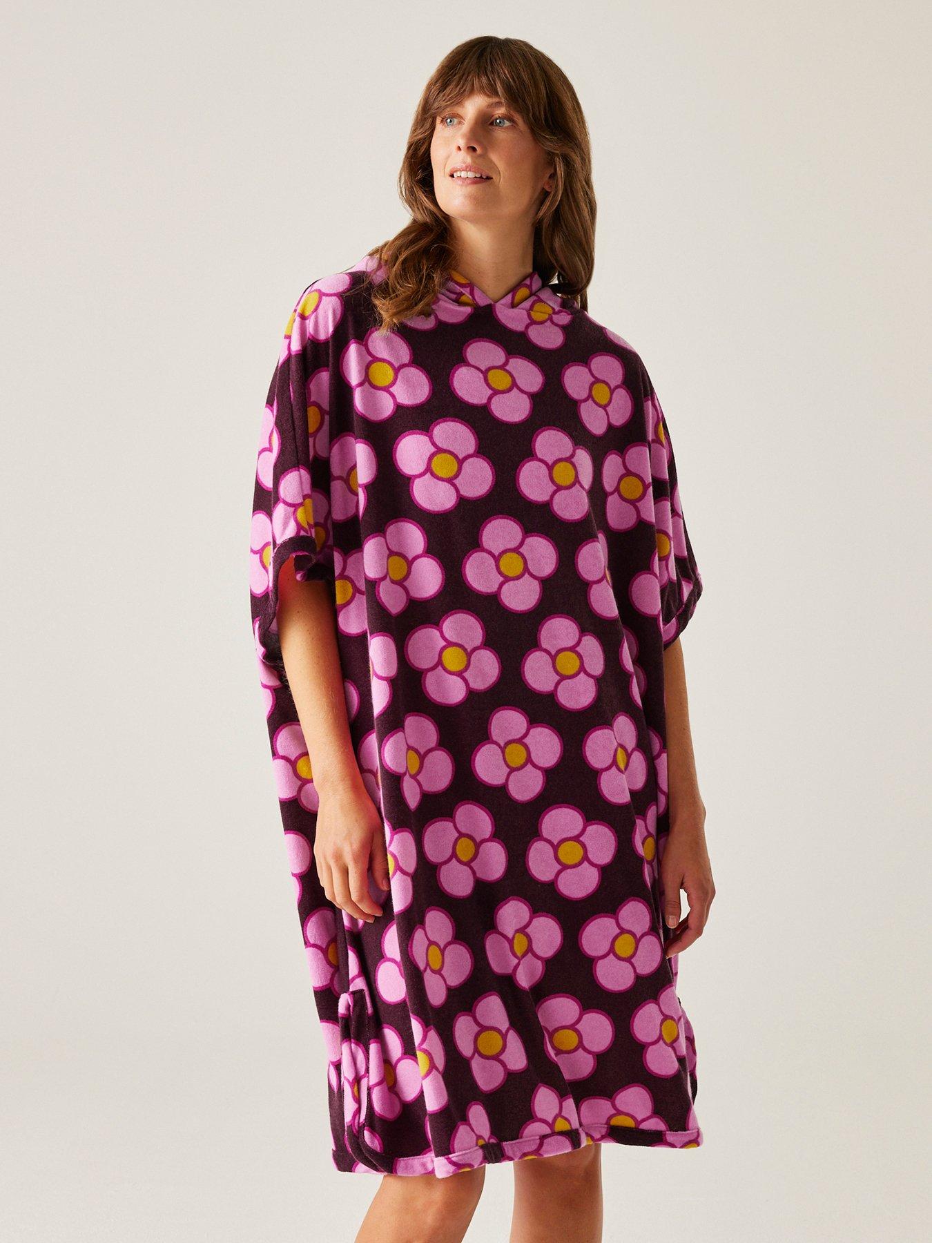 Image 1 of 6 of Regatta Womens Orla Towelling Robe- Pink