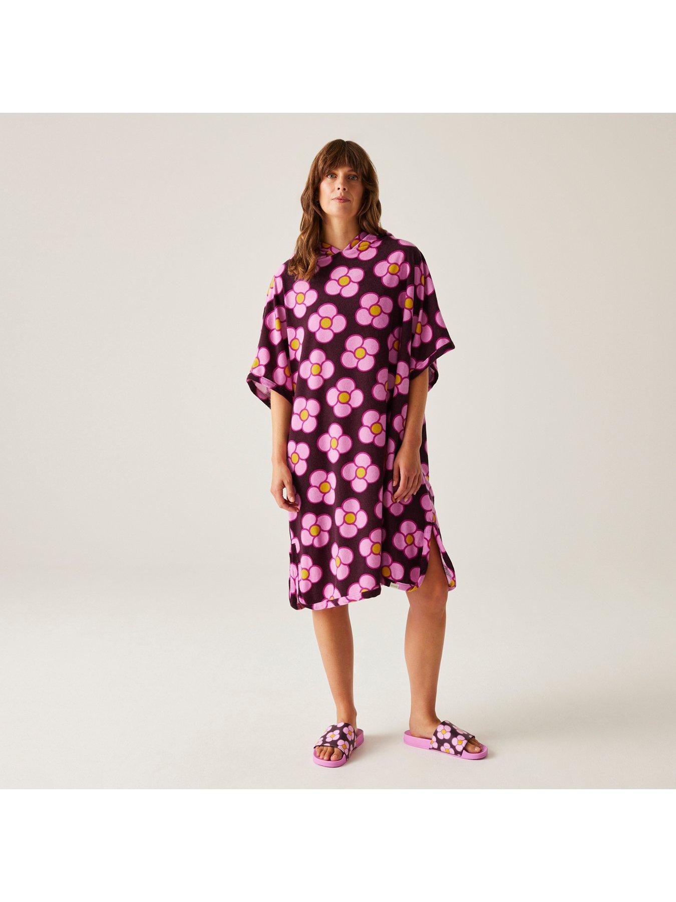 Image 3 of 6 of Regatta Womens Orla Towelling Robe- Pink