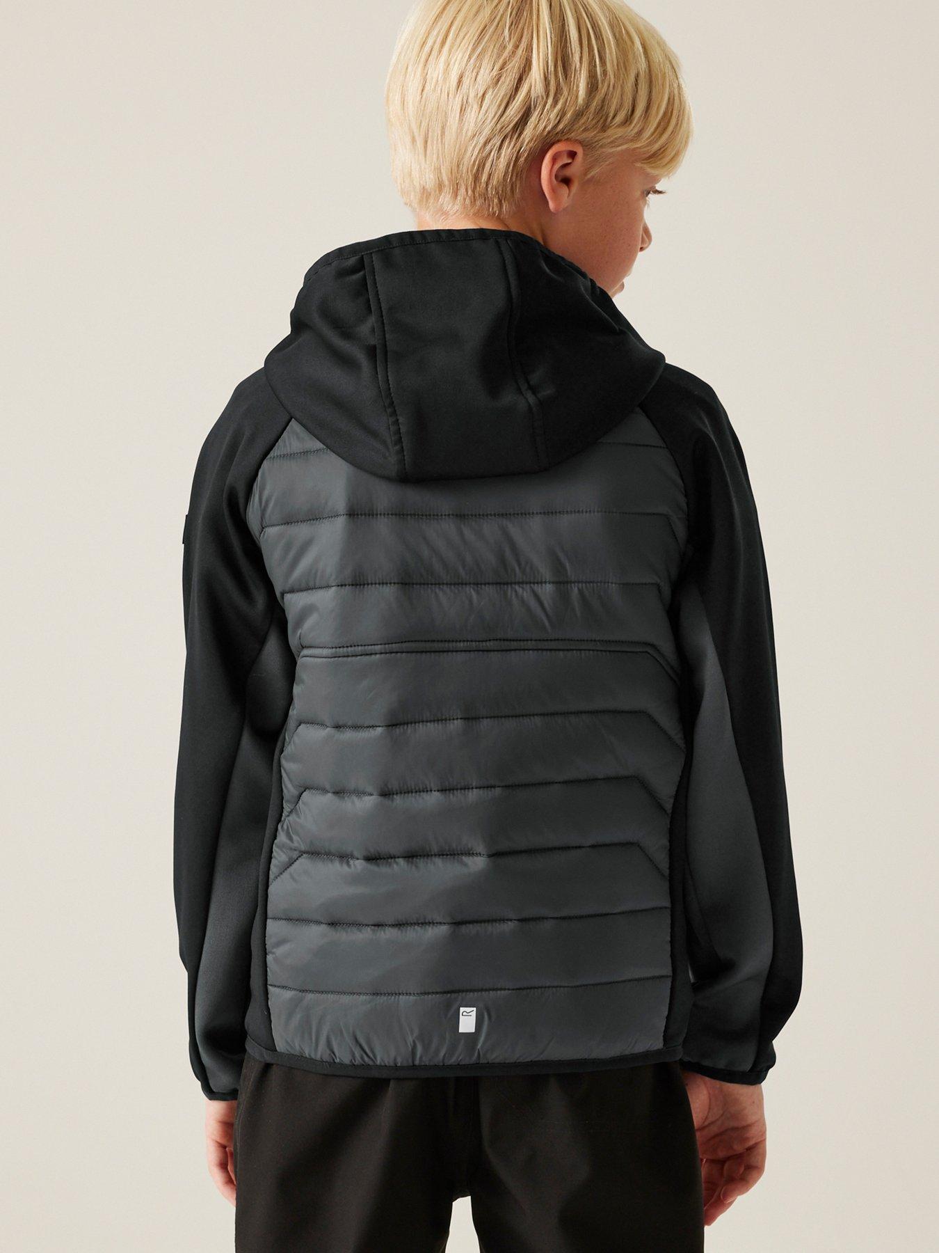 regatta-kielder-hybrid-ix-kids-baffle-jacket--greystillFront
