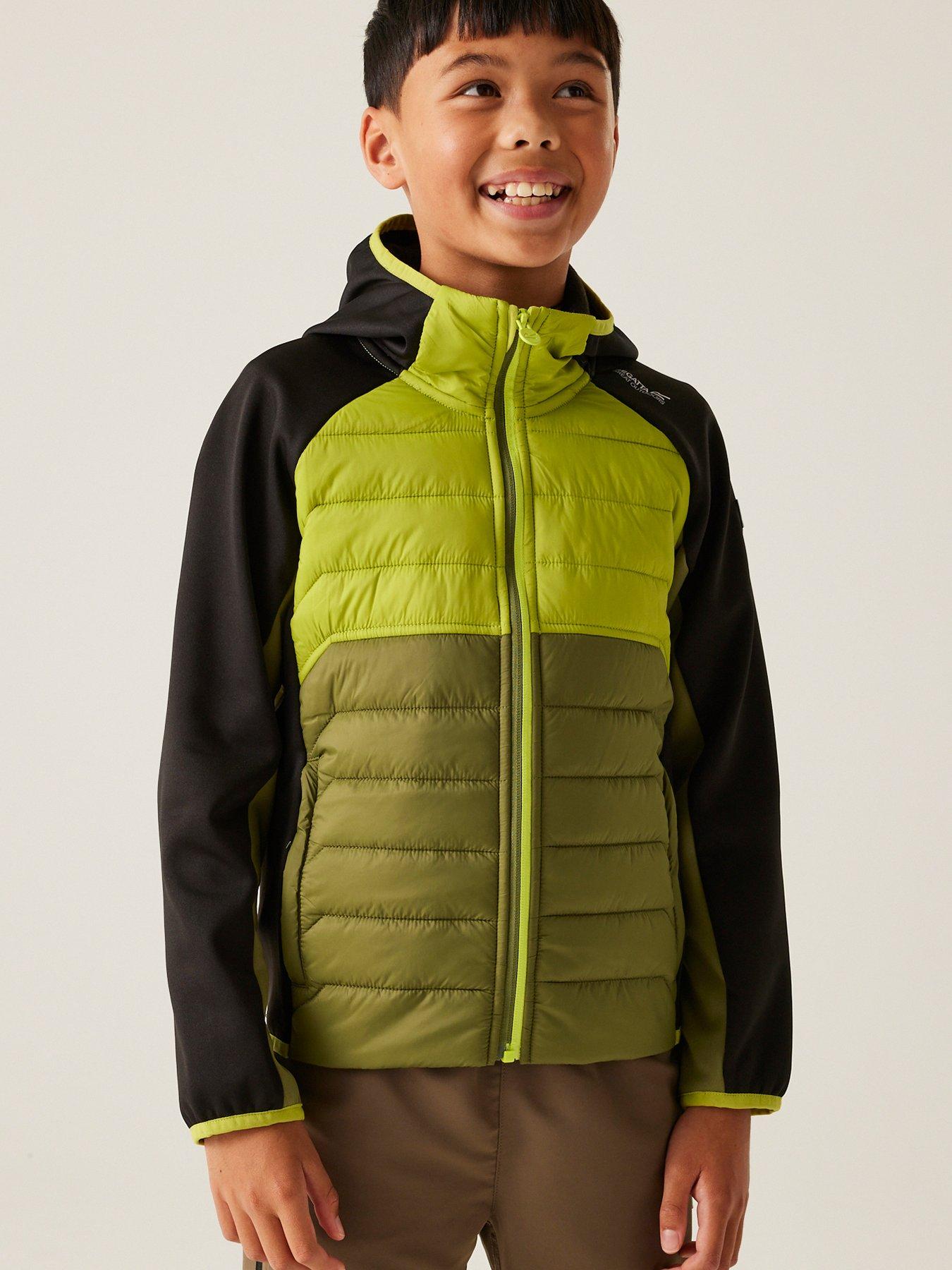 Image 1 of 7 of Regatta Kielder Hybrid Ix Kids Baffle Jacket- Green
