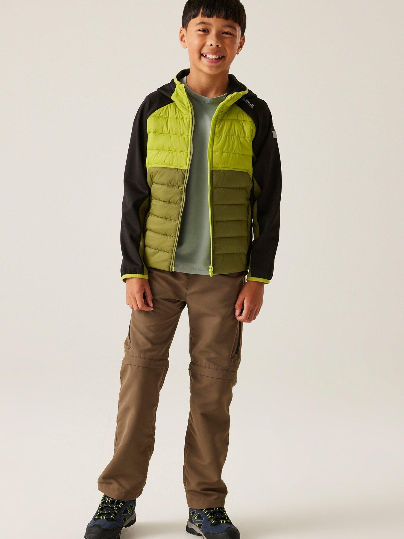 Image 3 of 7 of Regatta Kielder Hybrid Ix Kids Baffle Jacket- Green
