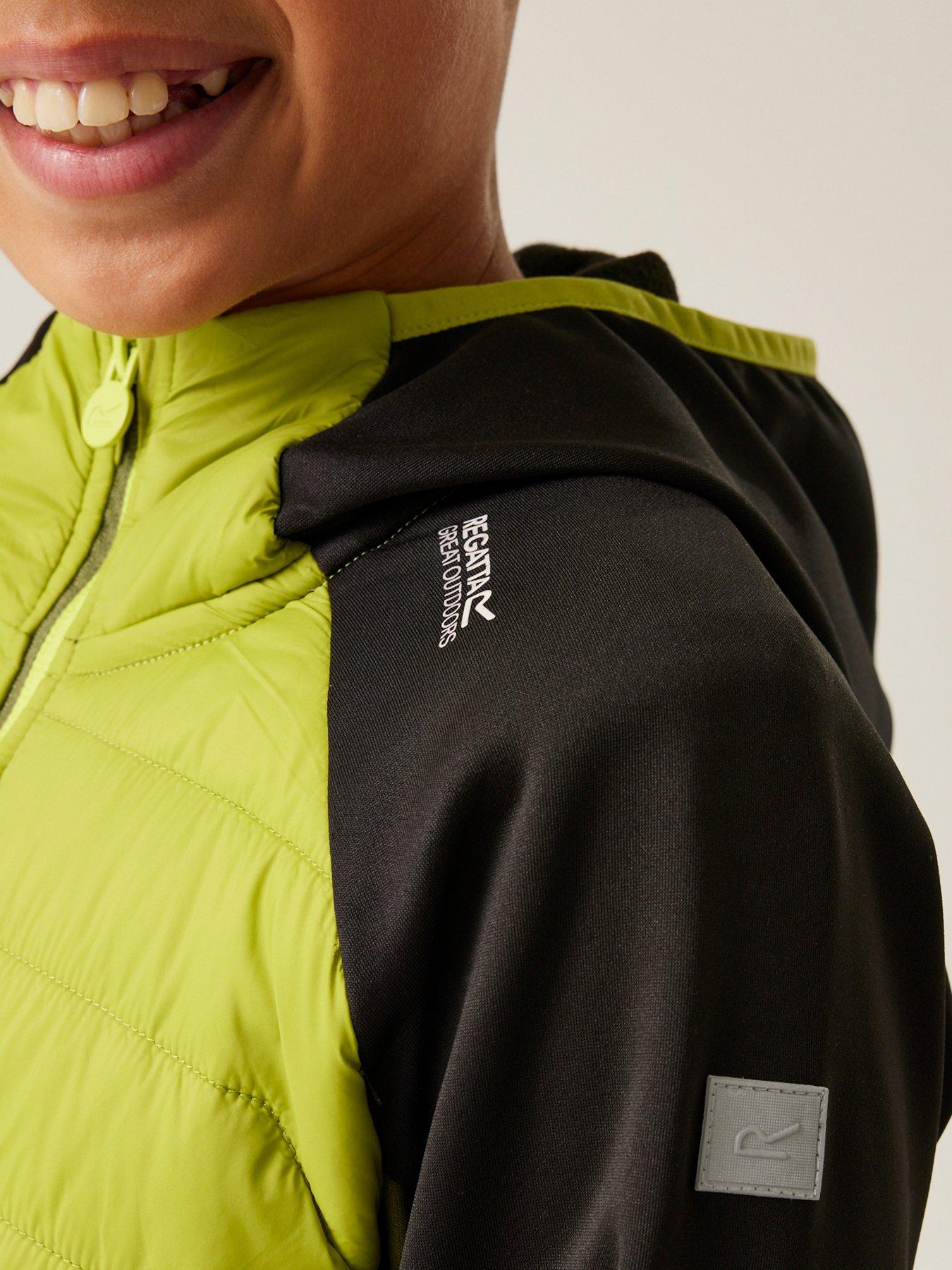 Image 4 of 7 of Regatta Kielder Hybrid Ix Kids Baffle Jacket- Green