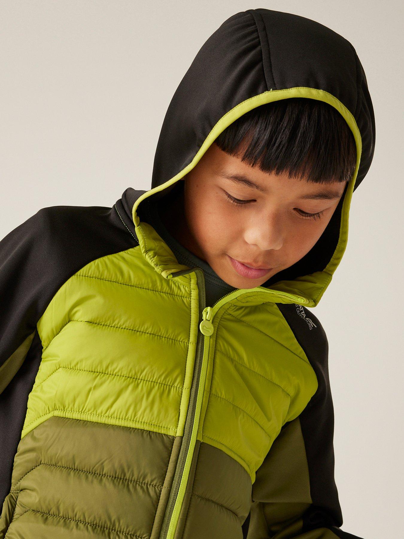 Image 6 of 7 of Regatta Kielder Hybrid Ix Kids Baffle Jacket- Green