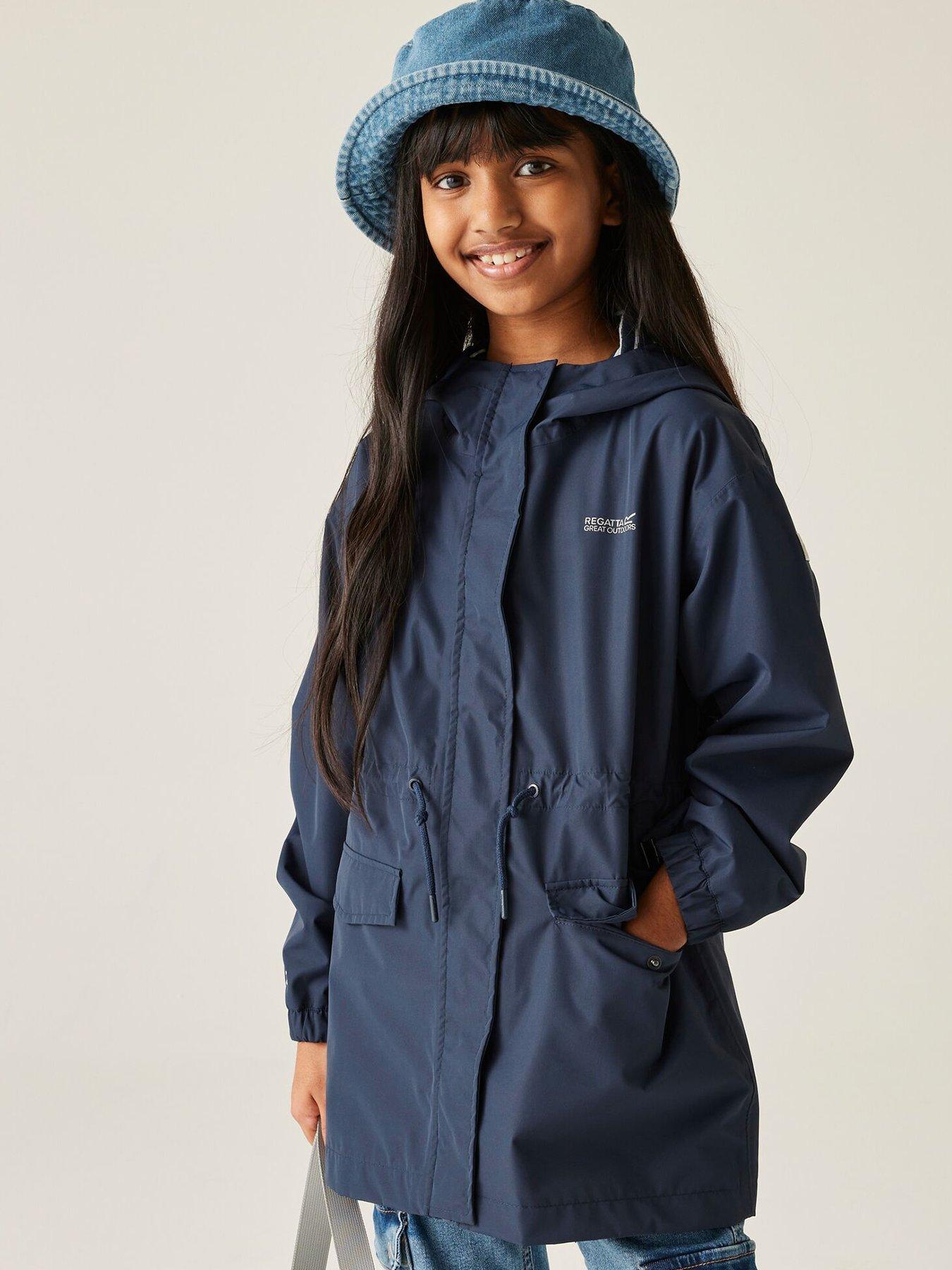 Image 1 of 7 of Regatta Ballina Kids Waterproof Shell Jacket- Navy