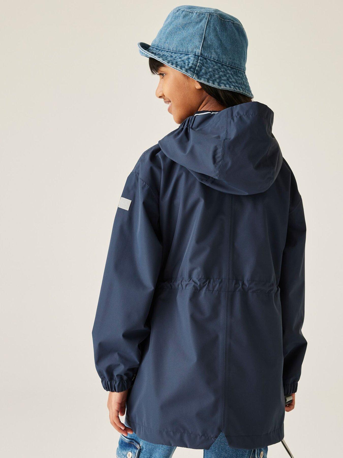 Image 2 of 7 of Regatta Ballina Kids Waterproof Shell Jacket- Navy