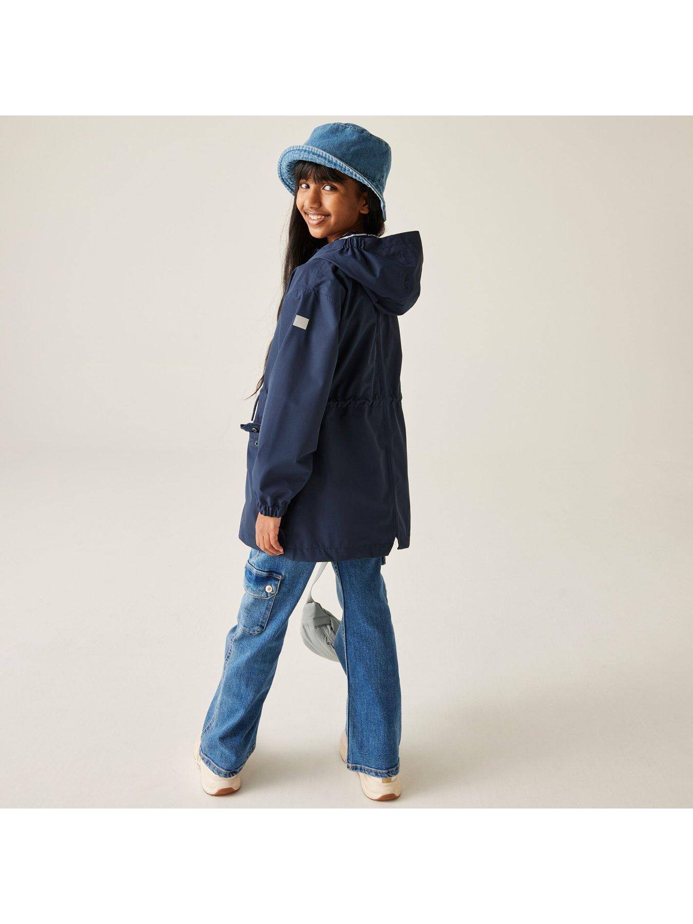 Image 5 of 7 of Regatta Ballina Kids Waterproof Shell Jacket- Navy