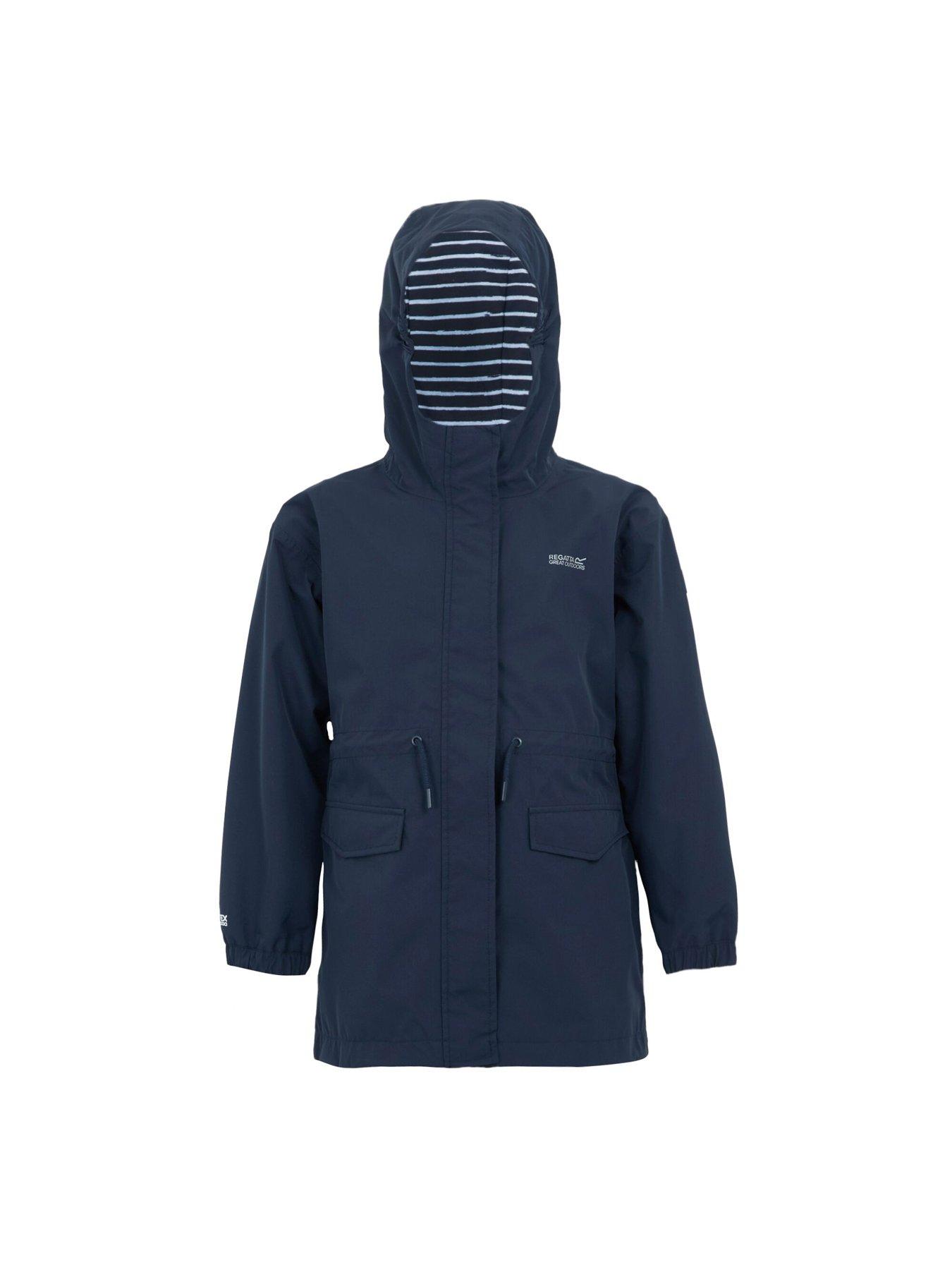 Image 6 of 7 of Regatta Ballina Kids Waterproof Shell Jacket- Navy