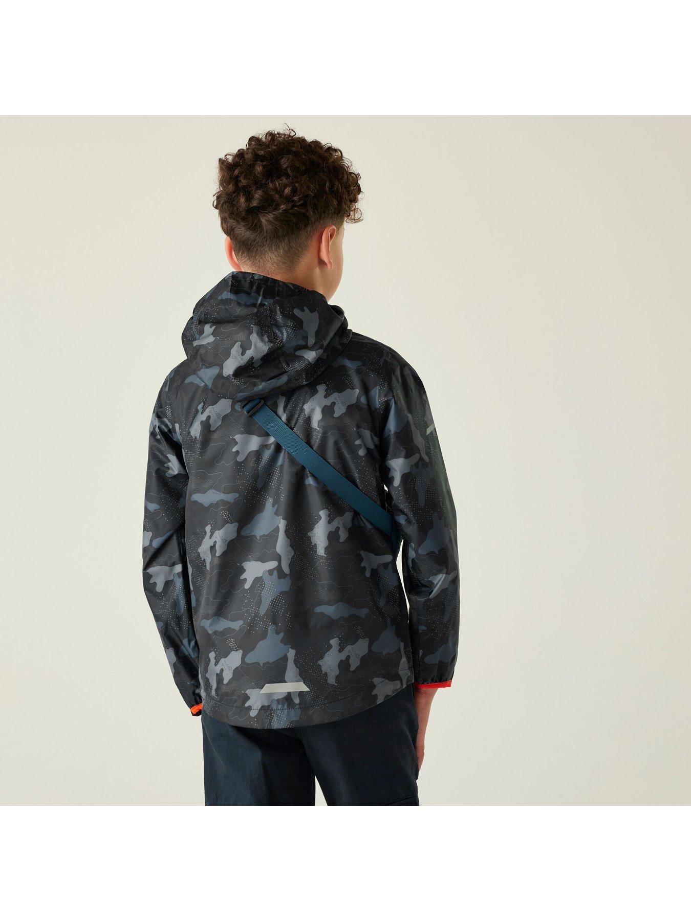 regatta-printed-lever-ii-kids-waterproof-shell-jacket--navystillFront