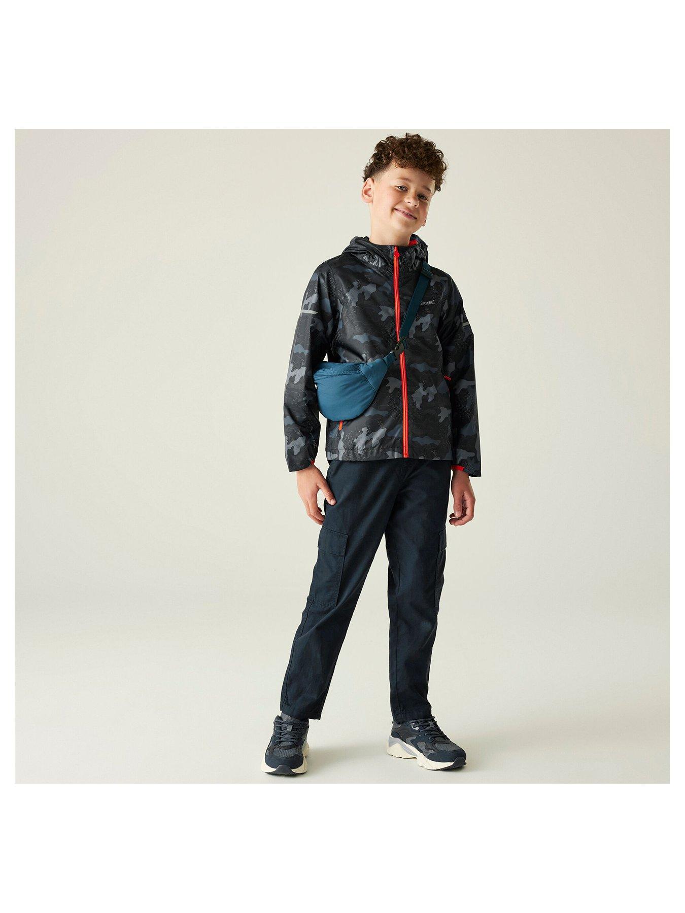 regatta-printed-lever-ii-kids-waterproof-shell-jacket--navyback