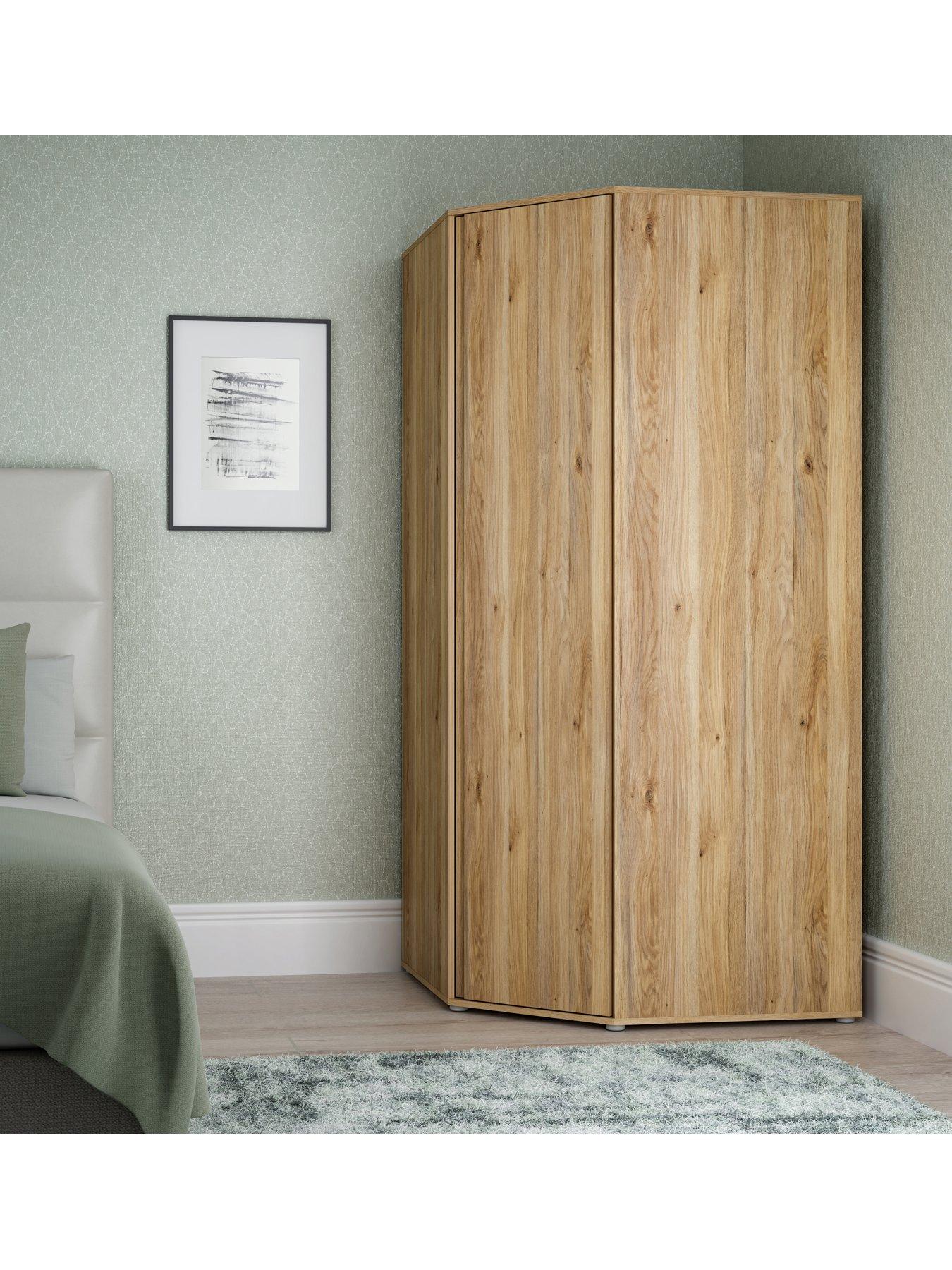 Image 1 of 7 of The Very Collection Lisson Corner Wardrobe - New Oak&nbsp;&nbsp;- FSC&reg; Certified