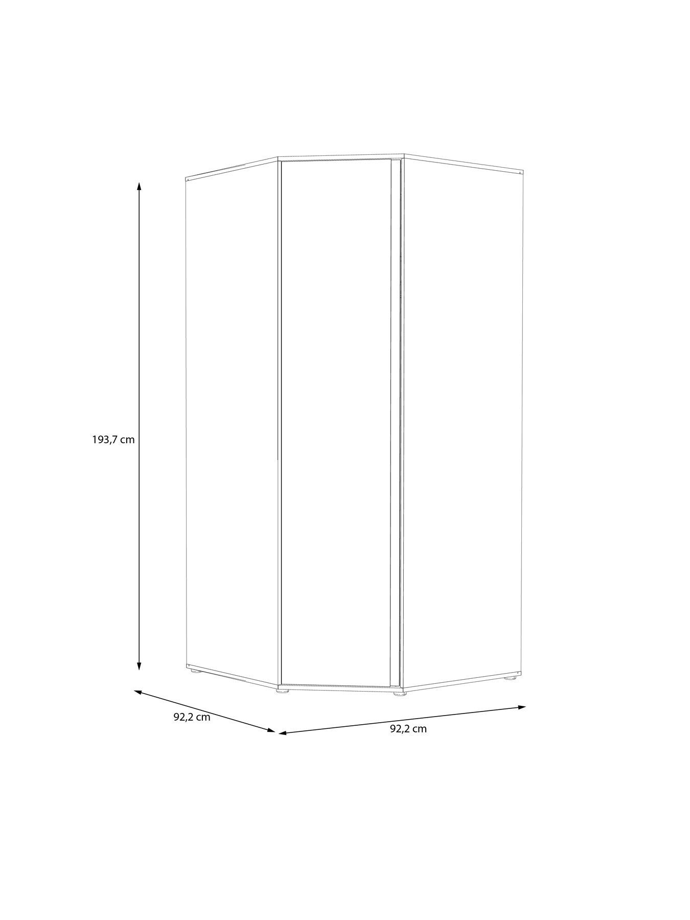 Image 6 of 7 of The Very Collection Lisson Corner Wardrobe - New Oak&nbsp;&nbsp;- FSC&reg; Certified